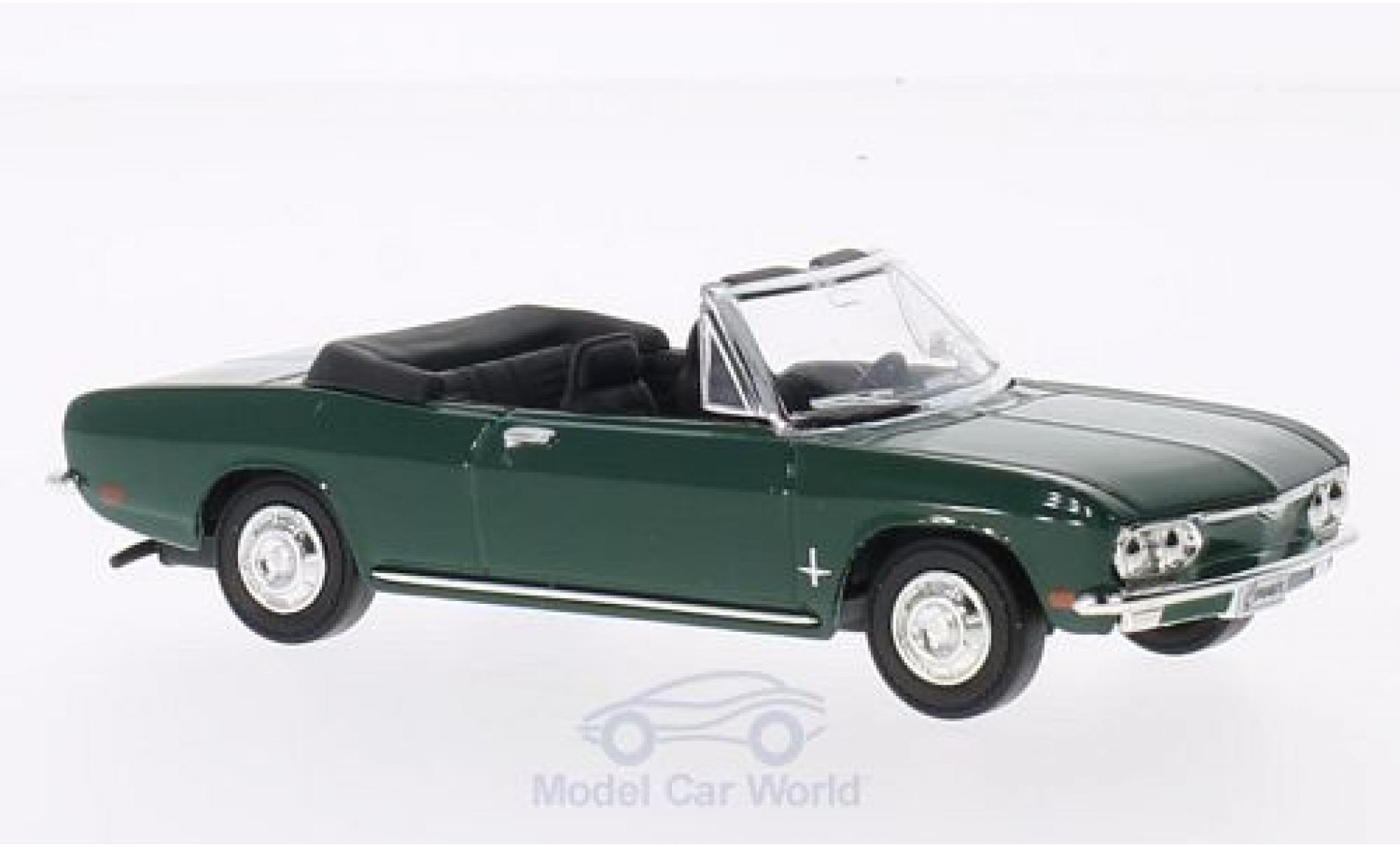 Chevrolet Corvair 1/43 Lucky Die Cast Monza groen 1969 ohne Vitrine modelauto