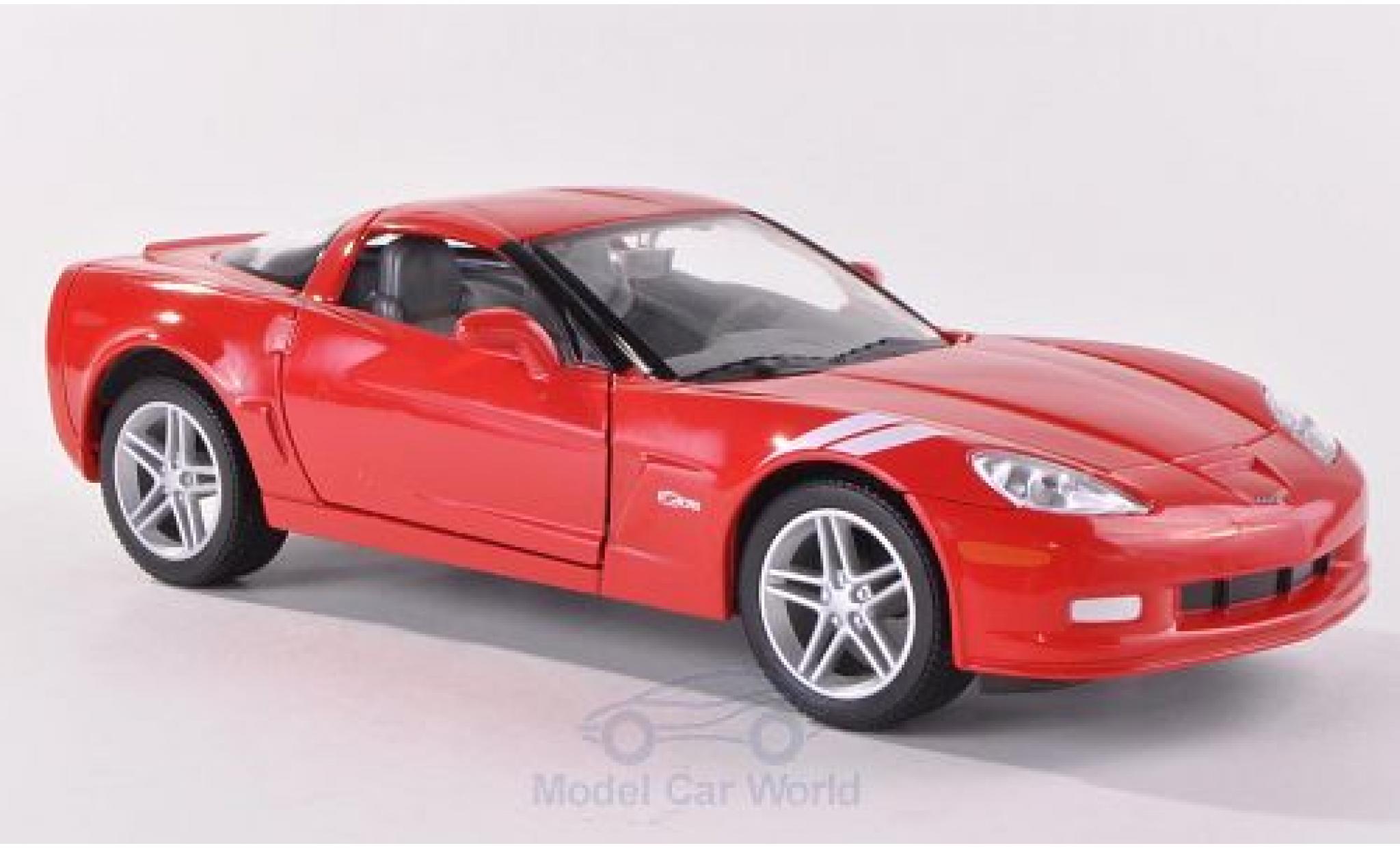 Chevrolet Corvette C6 1/24 Lucky Die Cast Z06 (C6) rood 2007 modelauto