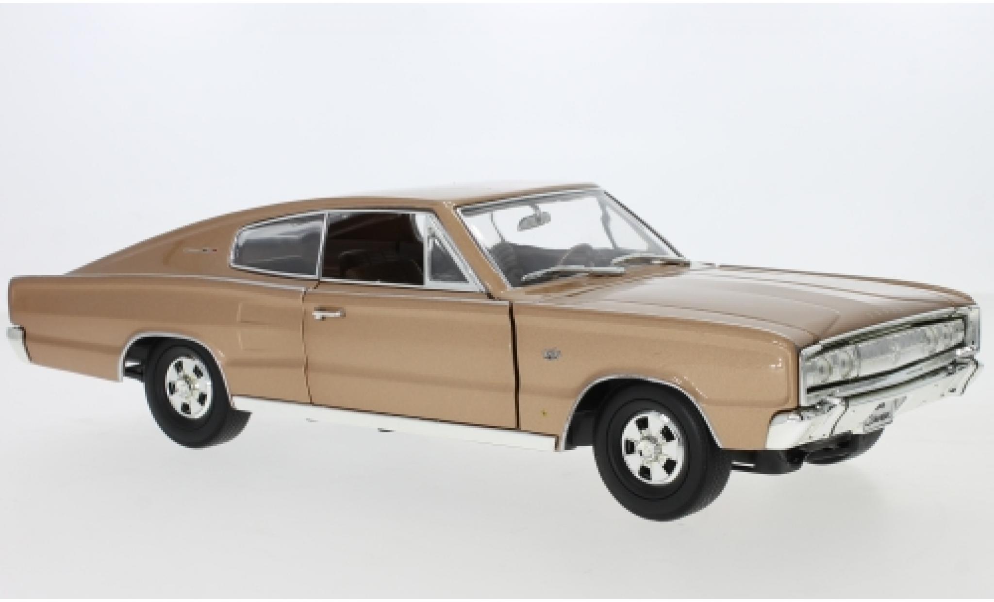 Dodge Charger 1/18 Lucky Die Cast metallic beige 1966 modelauto