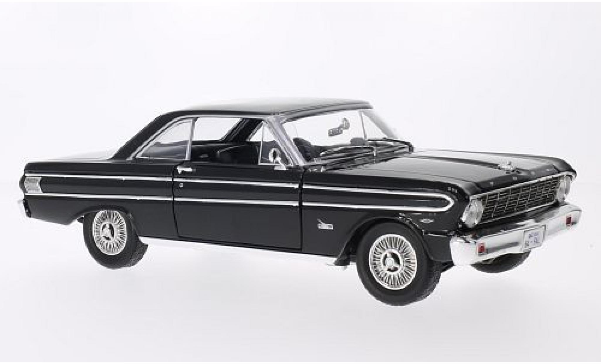 Ford Falcon 1/18 Lucky Die Cast zwart 1964 modelauto