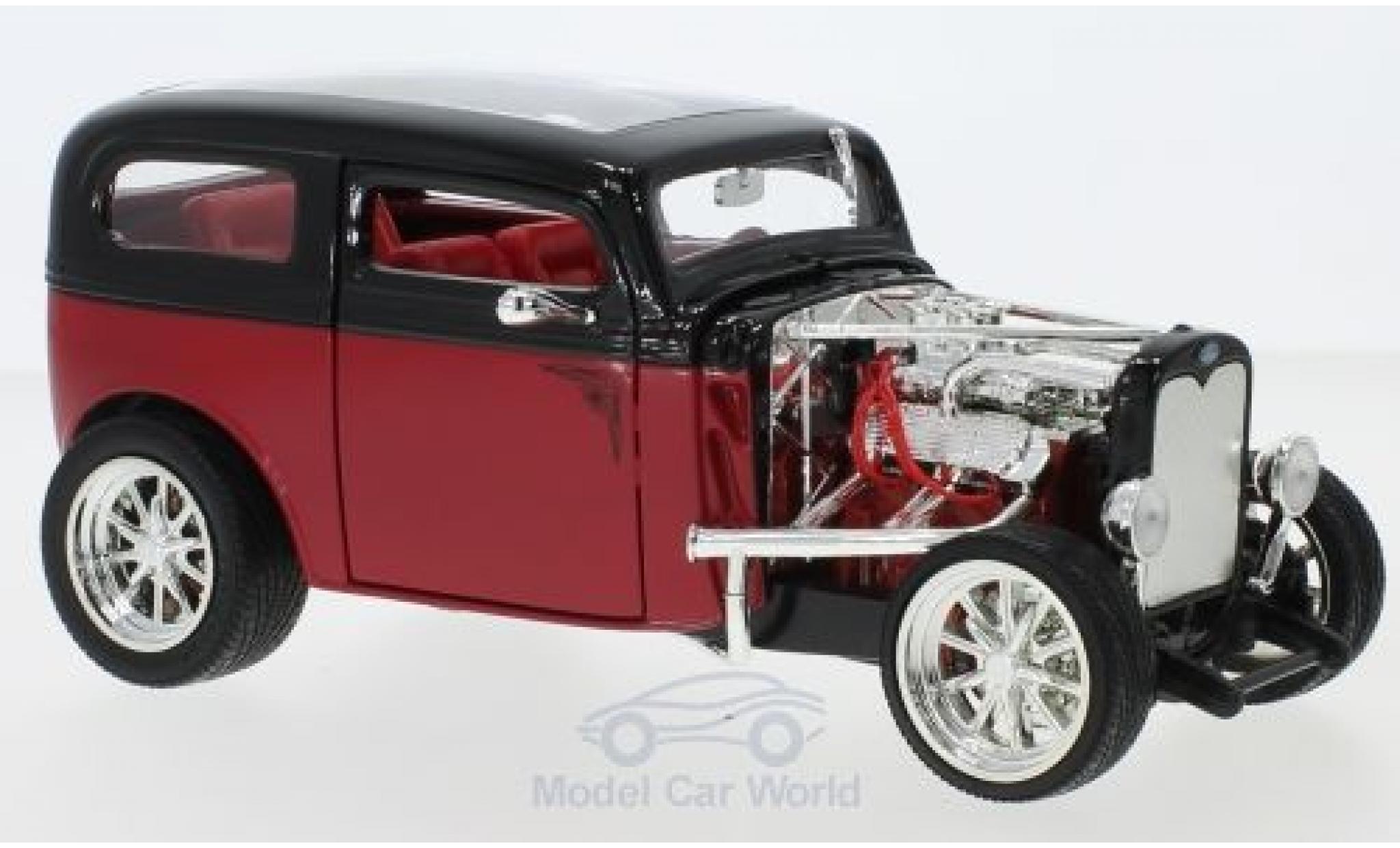 Ford Model A 1/18 Lucky Die Cast Custom rood/zwart 1931 ohne Vitrine modelauto