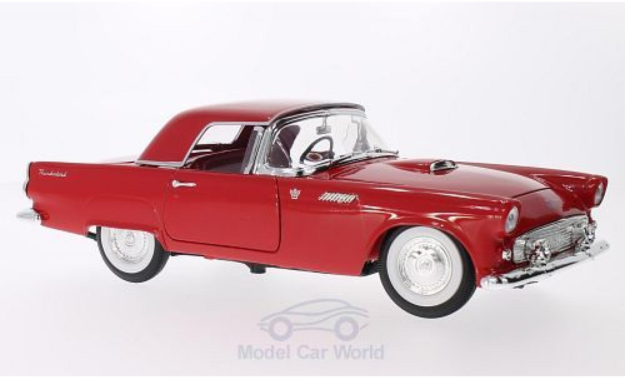 Ford Thunderbird 1955 1/18 Lucky Die Cast rood 1955 modelauto