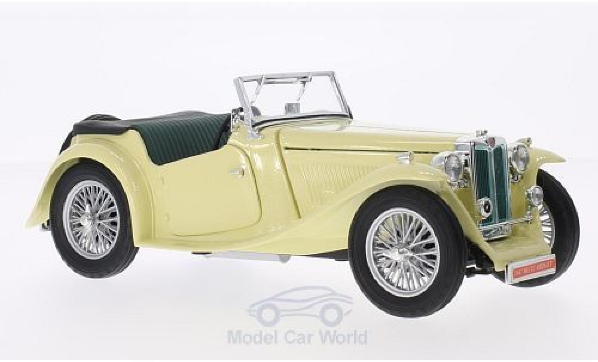 MG TC 1/18 Lucky Die Cast Midget beige RHD 1947 modelauto
