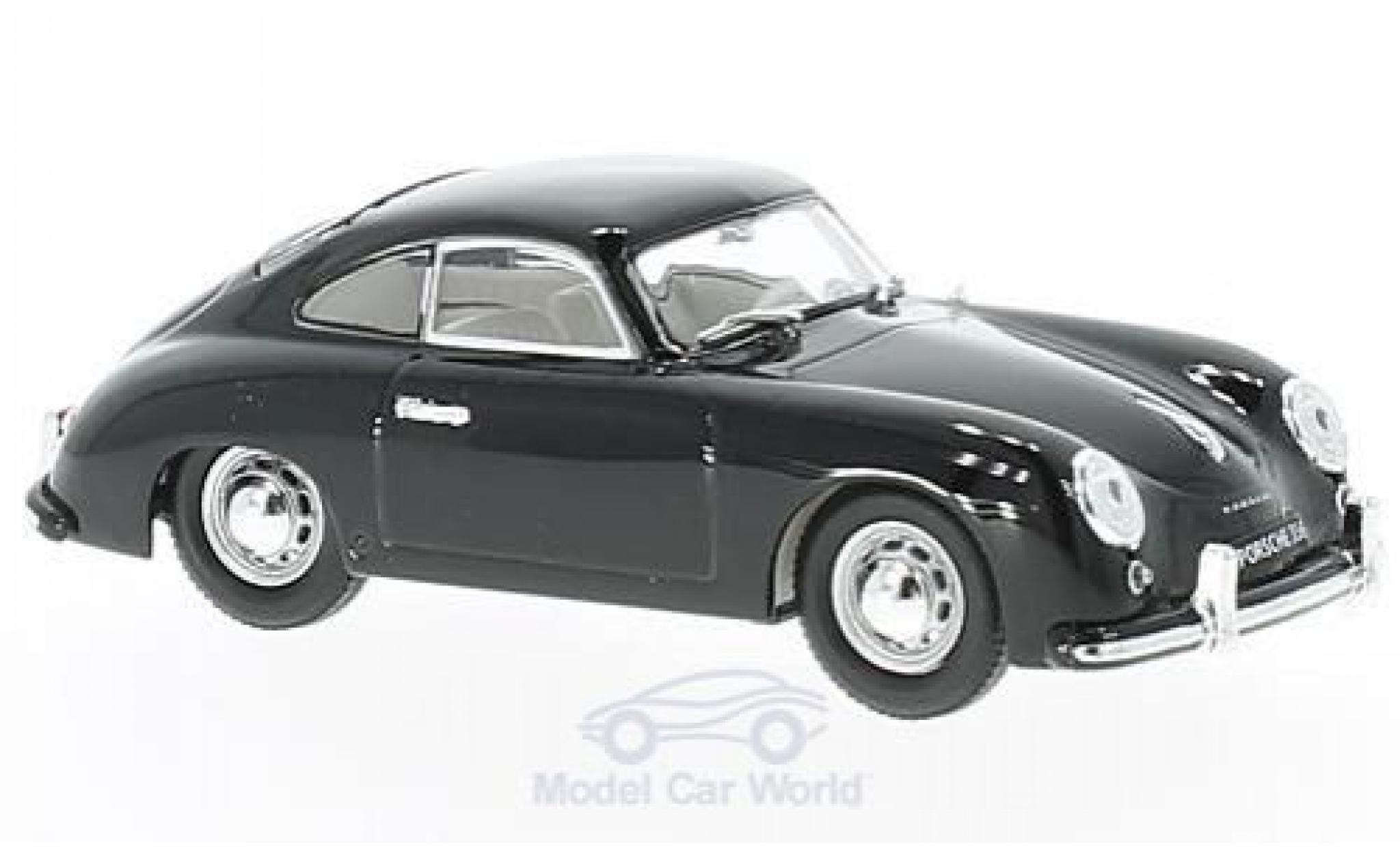 Porsche 356 1/43 Lucky Die Cast zwart 1952 modelauto