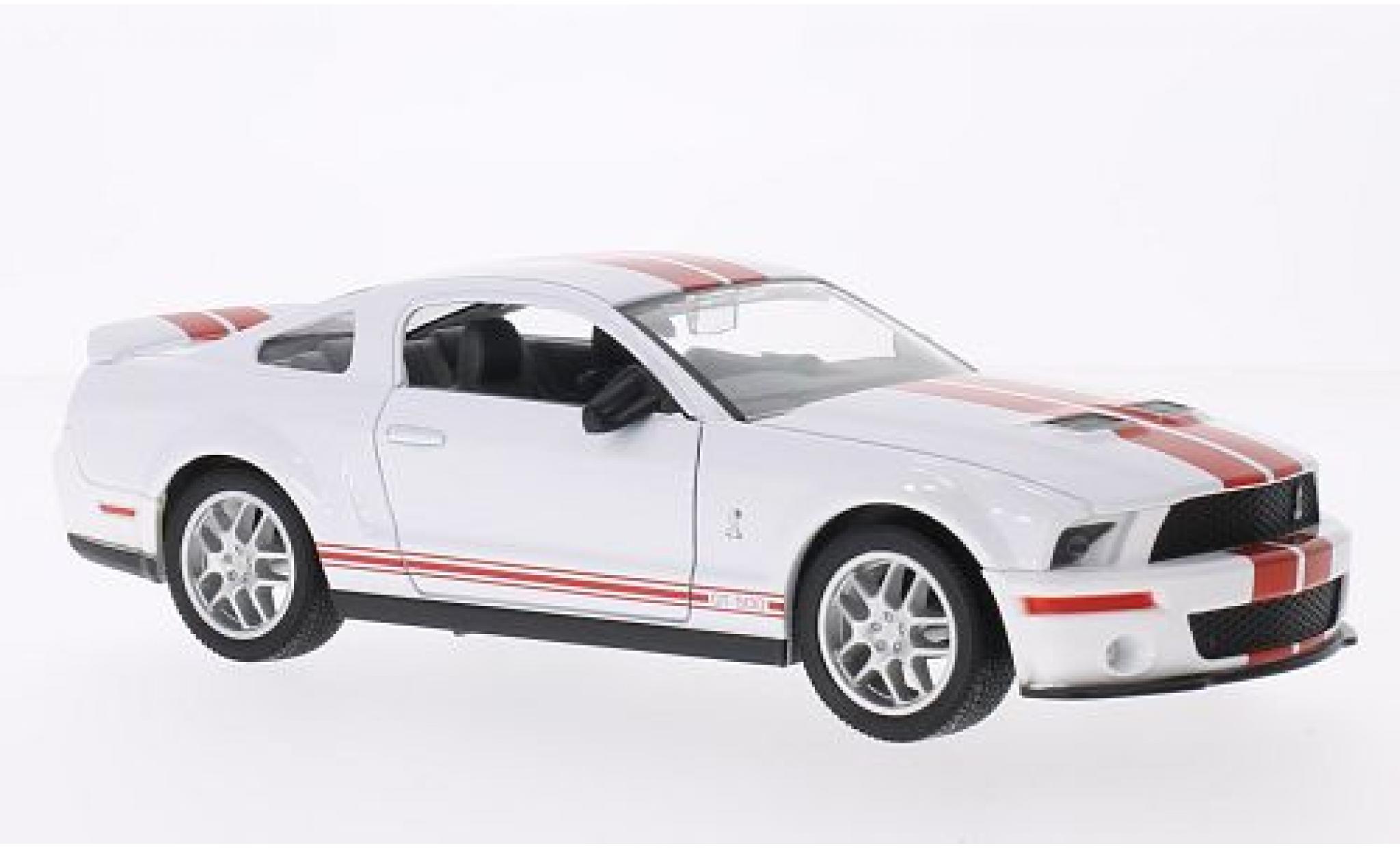 Shelby GT 500 1/24 Lucky Die Cast wit 2007 1:24 modelauto