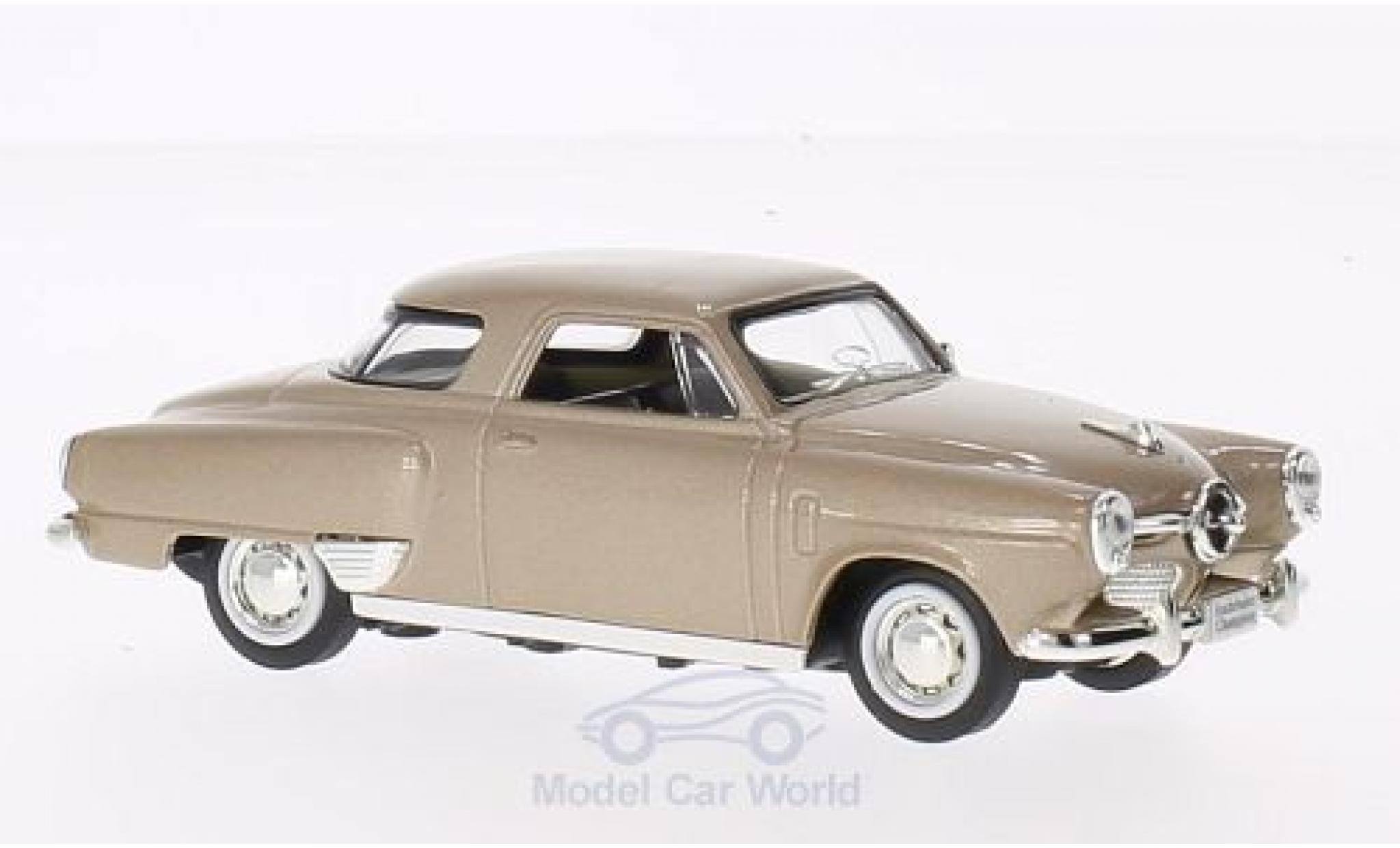 Studebaker Champion 1/43 Lucky Die Cast metallic beige 1950 ohne Vitrine modelauto