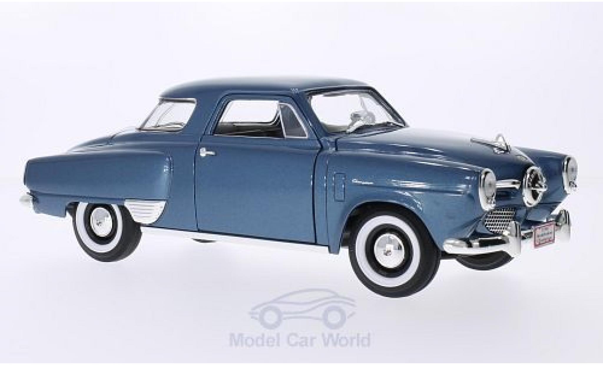 Studebaker Champion 1/18 Lucky Die Cast metallic blauw 1950 modelauto