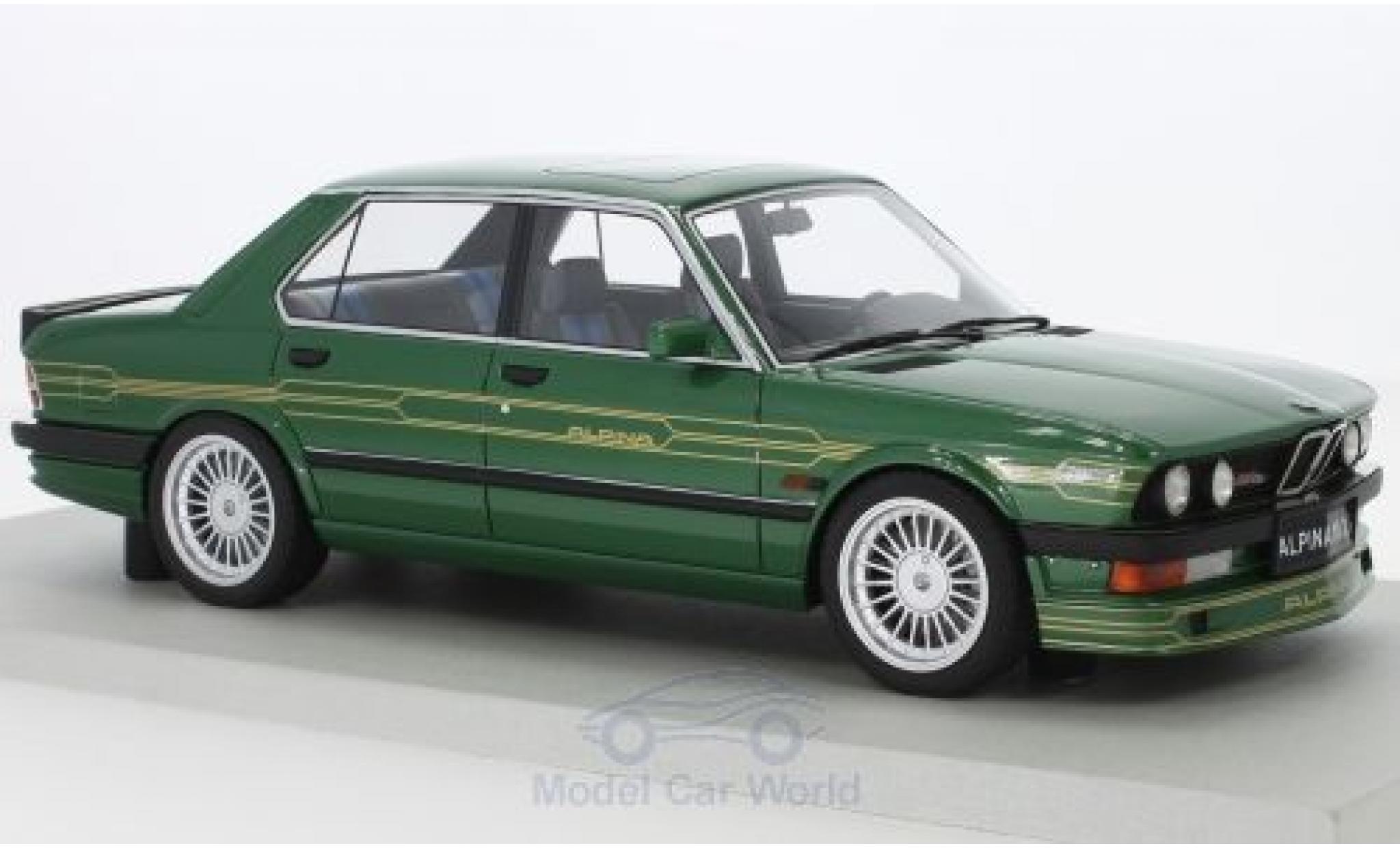 Bmw Alpina 1/18 Lucky Step Models B10 3.5 metallic groen modelauto