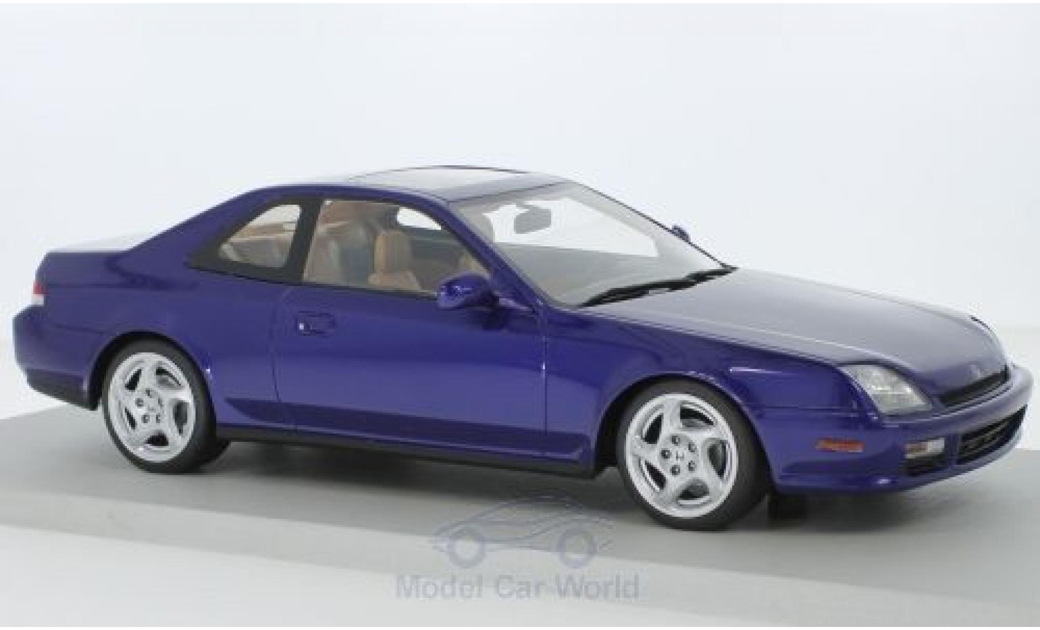 Honda Prelude 1/18 Lucky Step Models metallic blauw 1997 modelauto