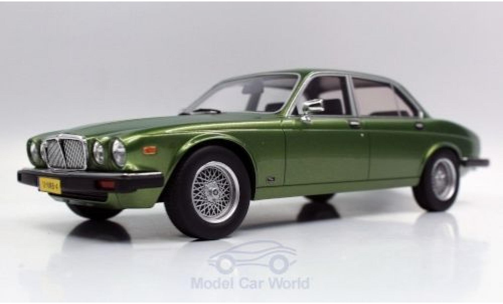 Jaguar XJ 1/18 Lucky Step Models 6 metallic groen 1982 modelauto