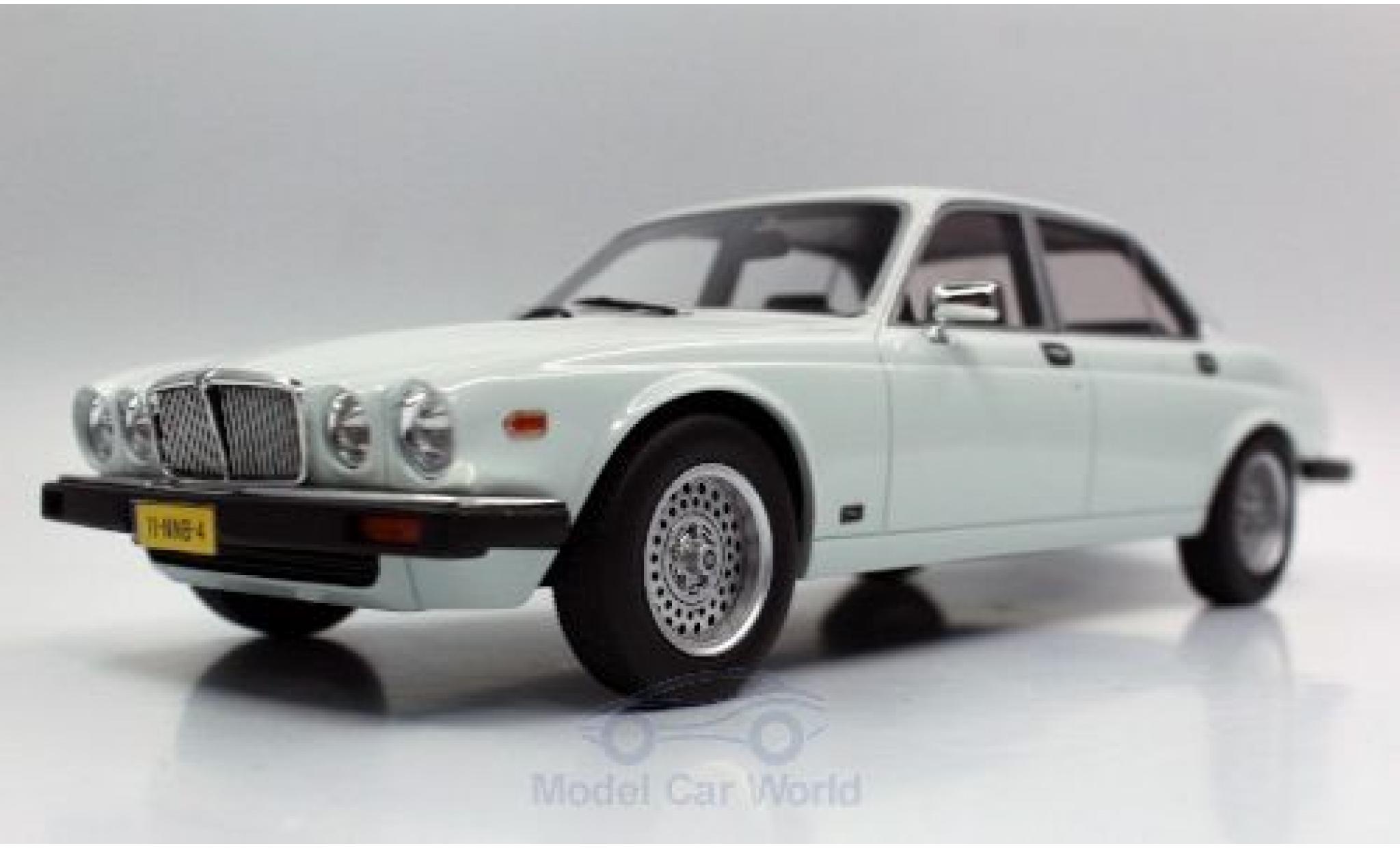 Jaguar XJ 1/18 Lucky Step Models 6 wit 1982 modelauto