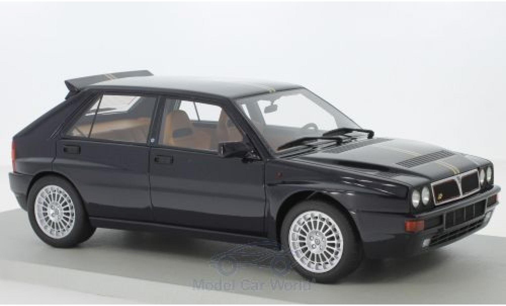 Lancia Delta 1/18 Lucky Step Models Integrale Club HF zwart modelauto