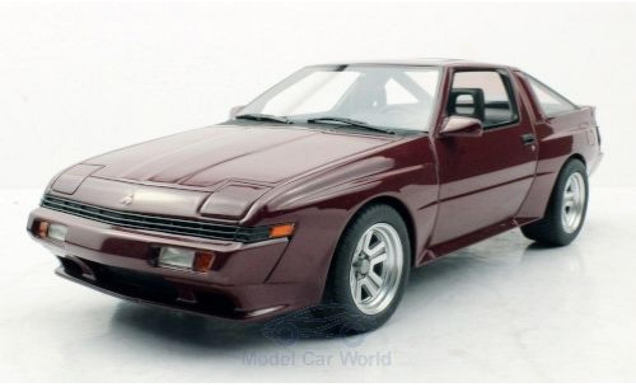 Mitsubishi Starion 1/18 Lucky Step Models rood 1987 modelauto