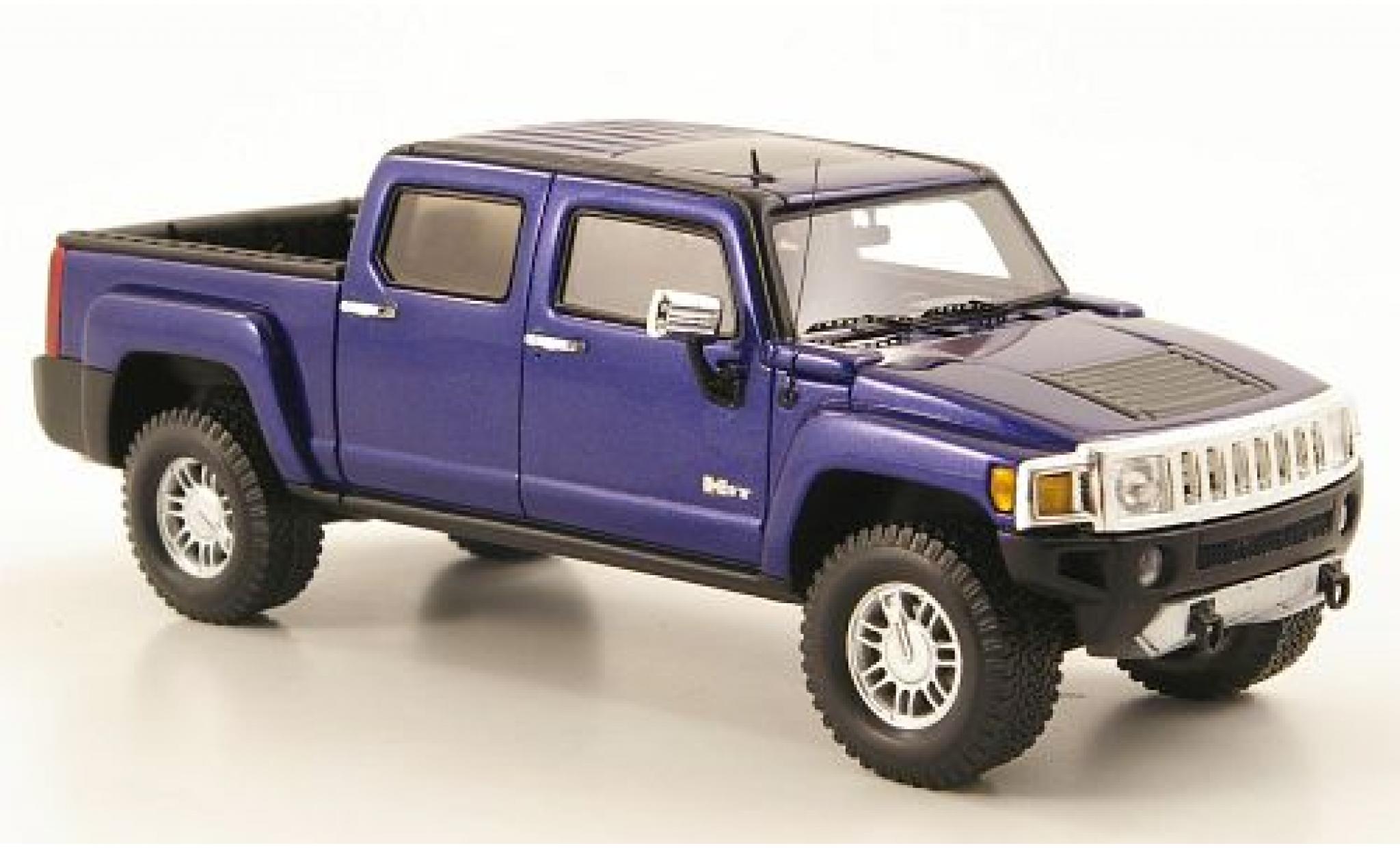 Hummer H3 1/43 Luxury Collectibles T metallic blauw 2008 modelauto