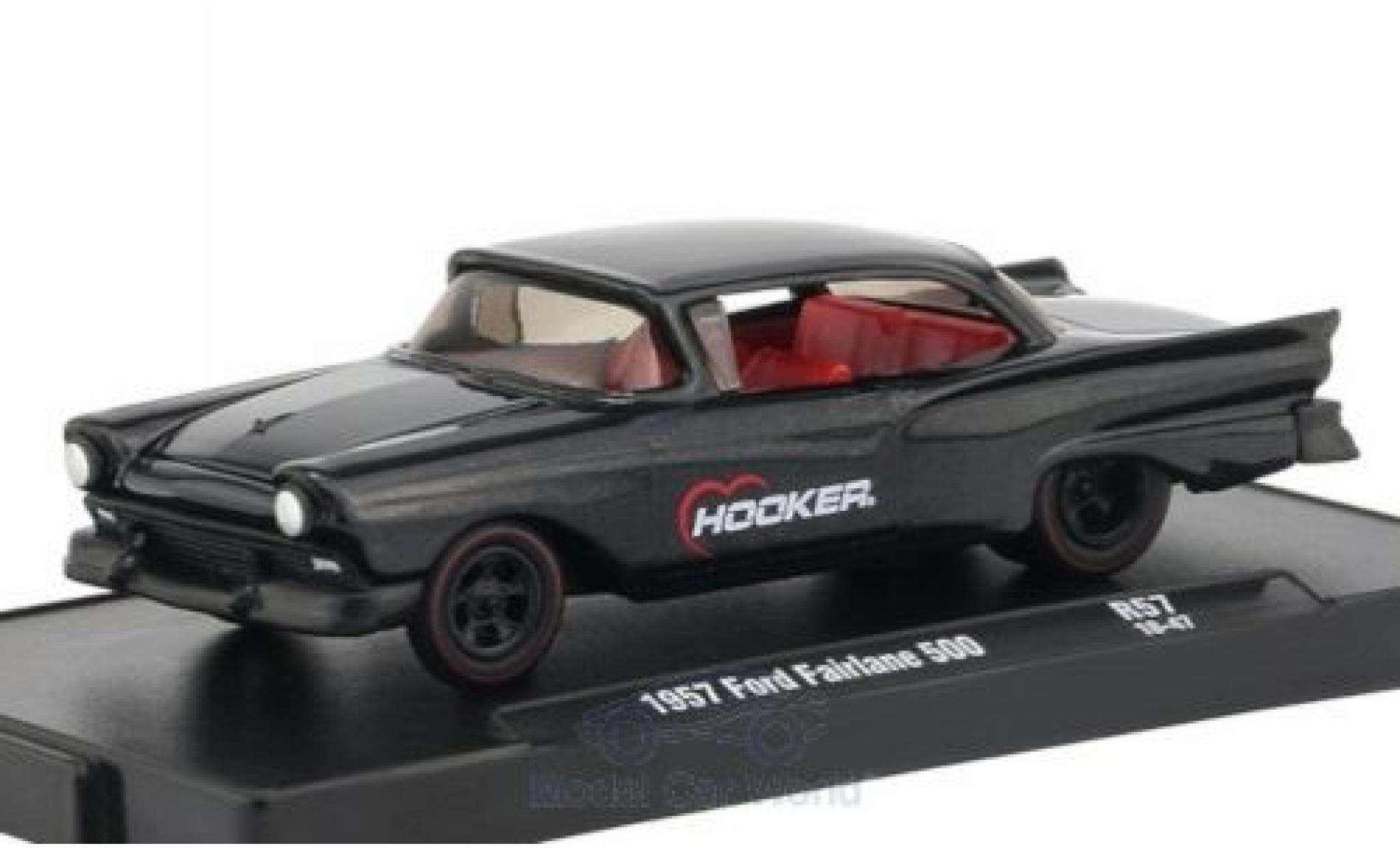 Ford Fairlane 1/64 M2 Machines 500 metallic anthrazit Hooker 1957 modelauto
