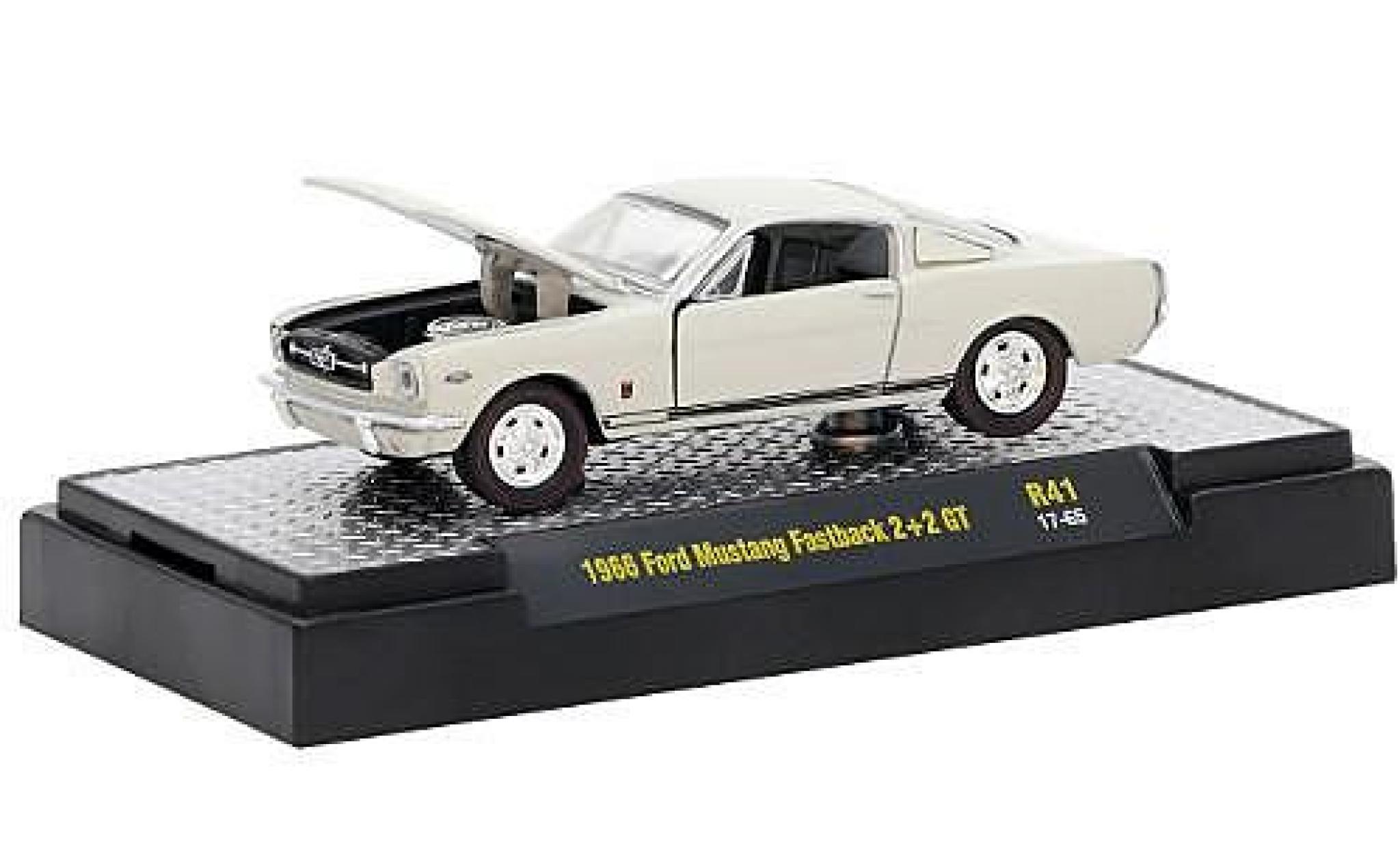 Ford Mustang 1/64 M2 Machines Fastback 2+2 GT metallic beige 1966 modelauto