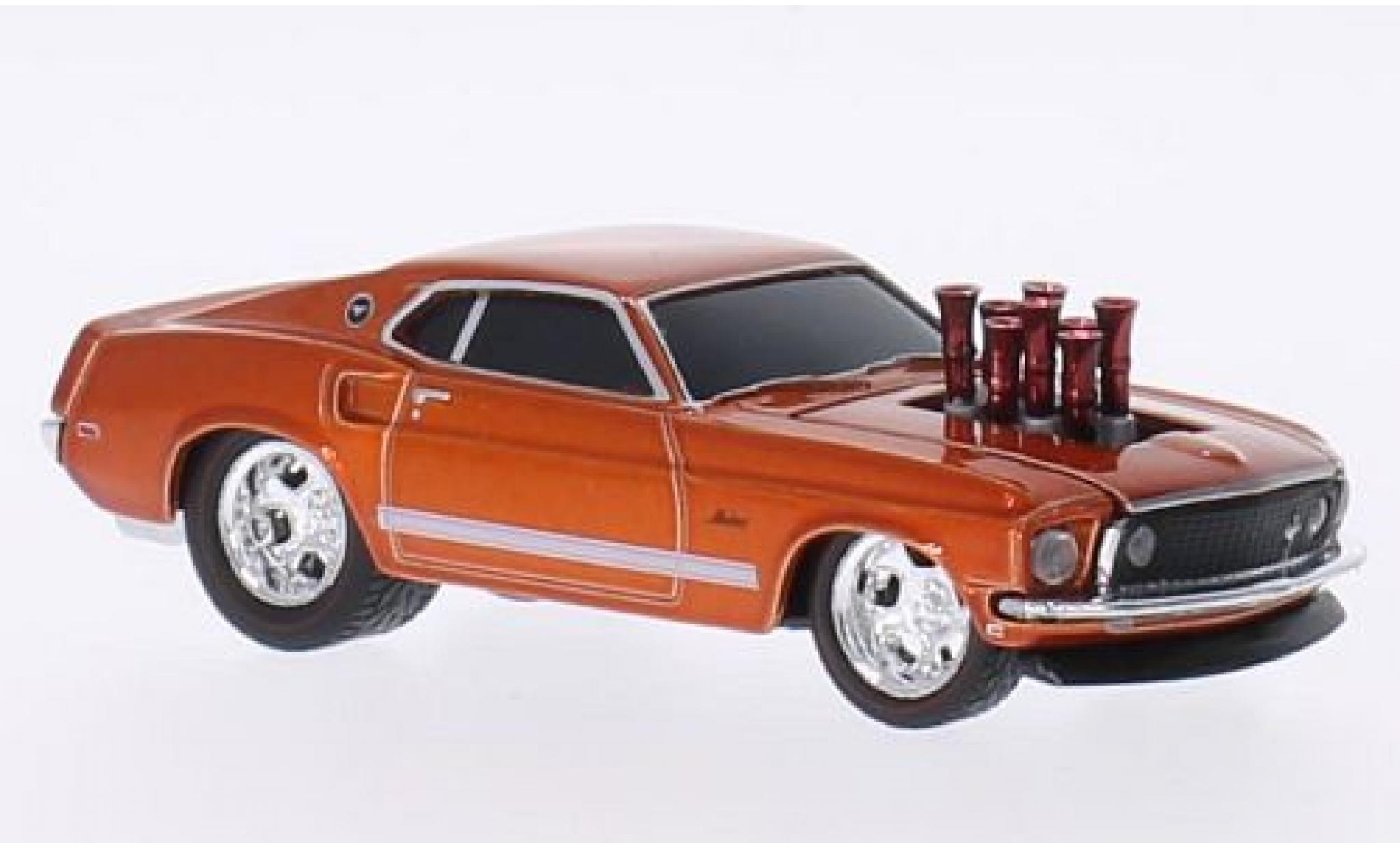 Ford Mustang 1/64 M2 Machines Tuning metallic kupfer 1969 Ground Pounders modelauto
