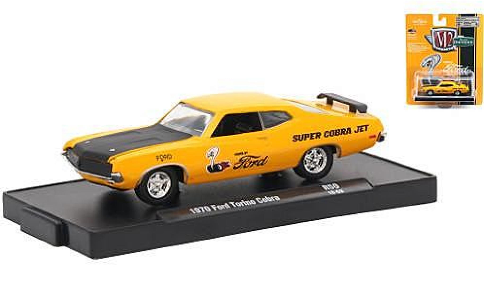 Ford Torino 1/64 M2 Machines Cobra oranje Power by 1970 modelauto