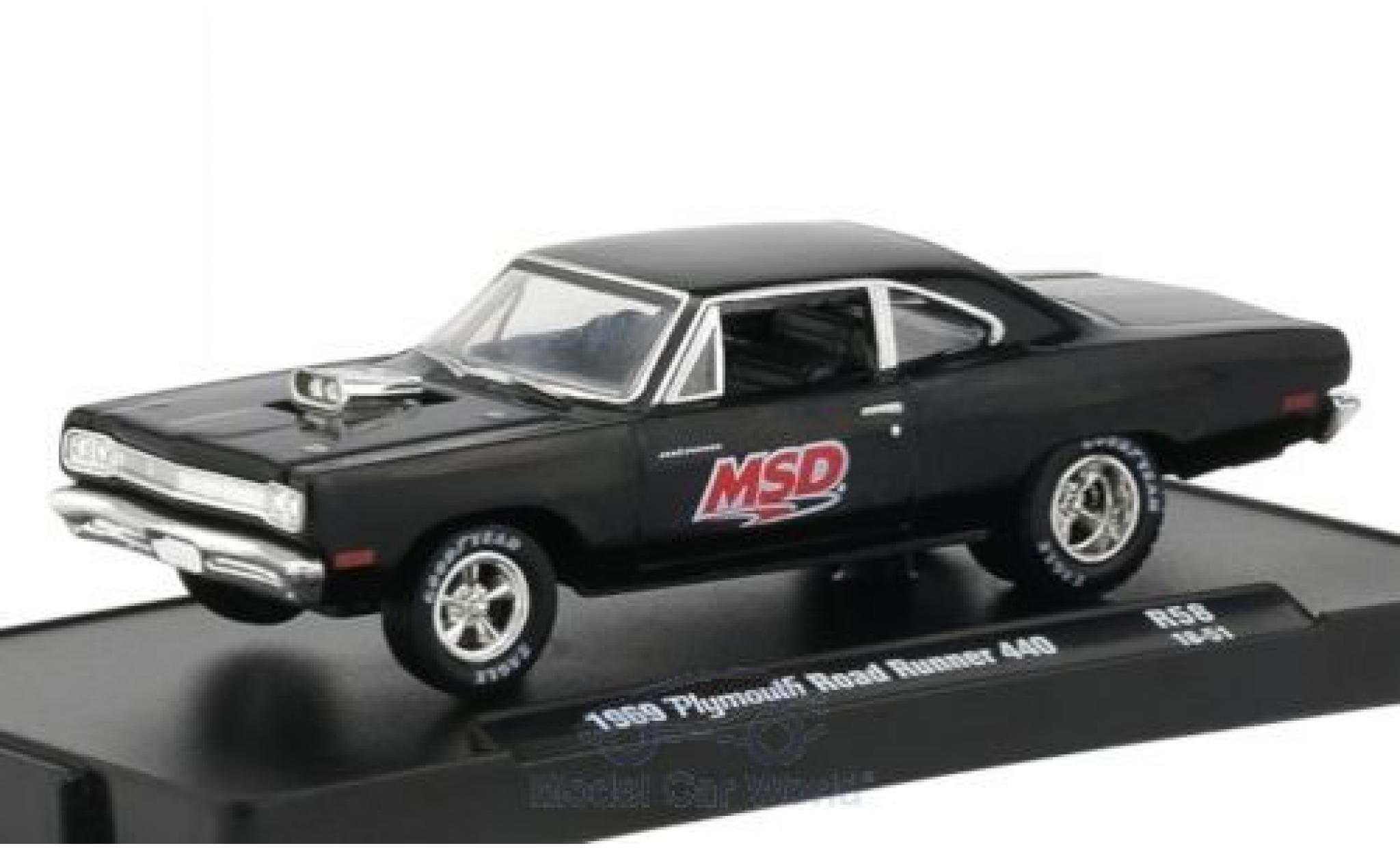 Plymouth Road Runner 1/64 M2 Machines 440 MSD 1969 modelauto