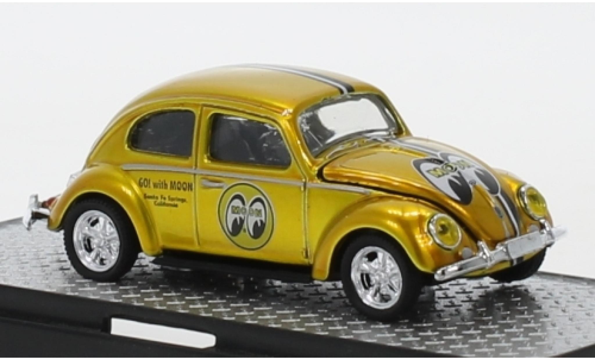 Volkswagen Beetle 1/64 M2 Machines Deluxe Tuning (K&auml;fer) Mooneyes - Go with Moon 1953 modelauto