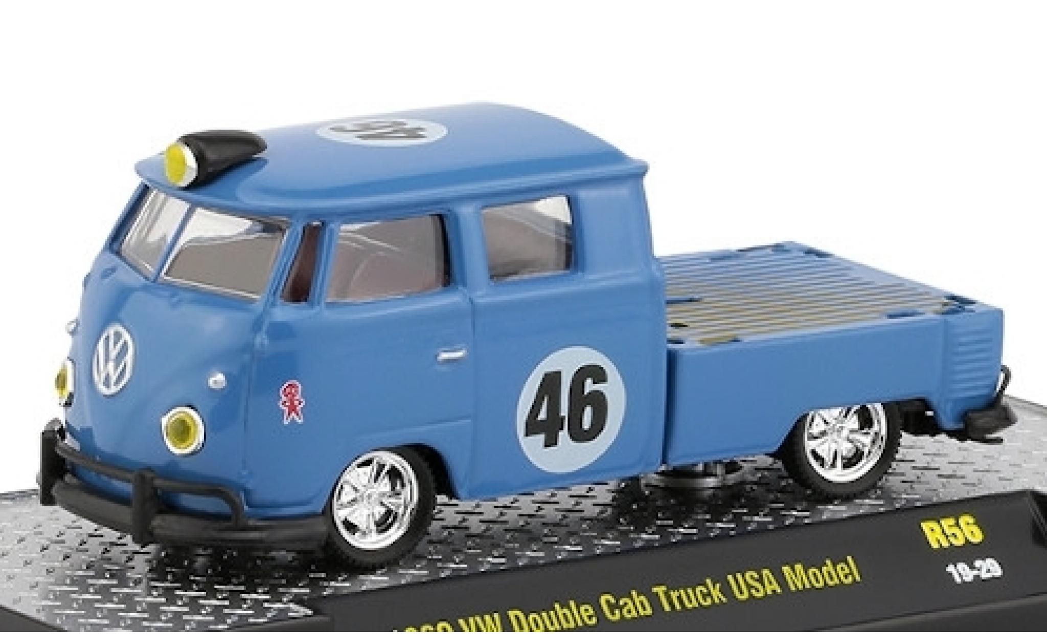 Volkswagen T1 1/64 M2 Machines DoKa Pritsche blauw 1960 No.46 modelauto