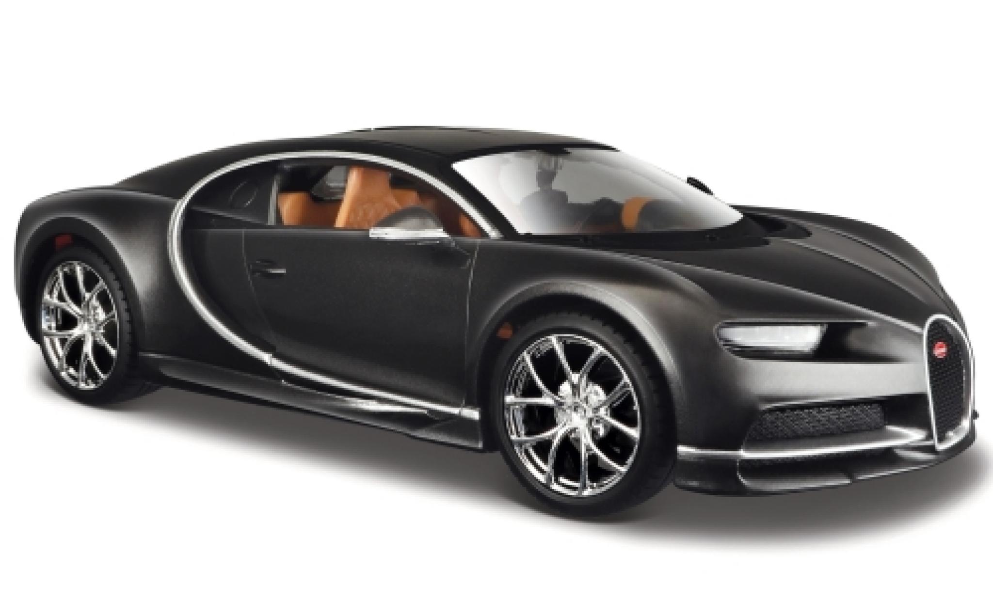 Bugatti Chiron 1/24 Maisto metallic grijs 2016 modelauto