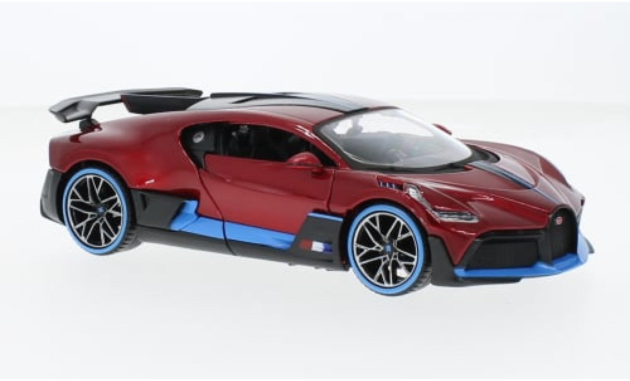 Bugatti Divo 1/24 Maisto metallic rood/blauw 2024 1:24 modelauto