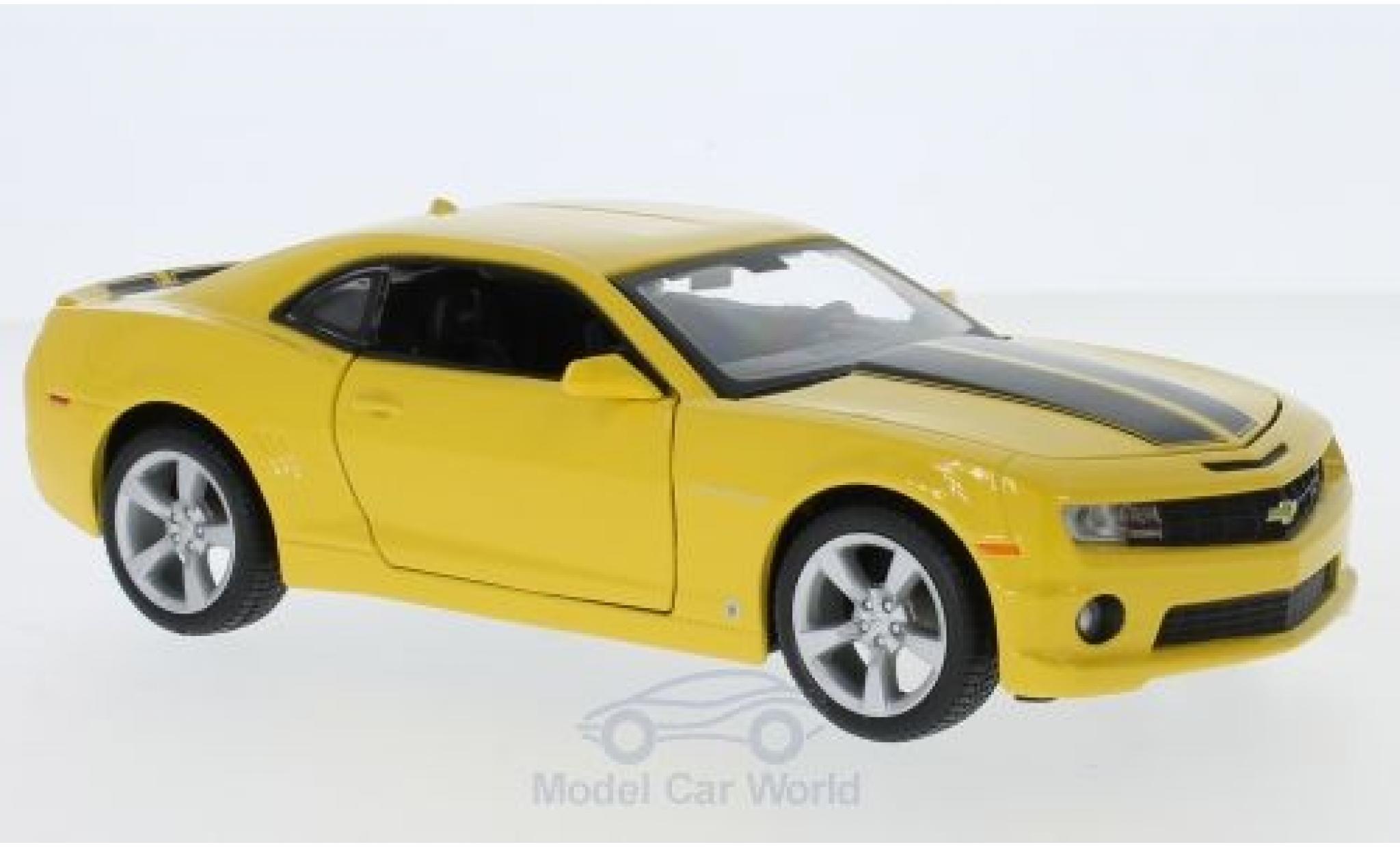 Chevrolet Camaro RS 1/24 Maisto SS RS geel/zwart 2010 modelauto