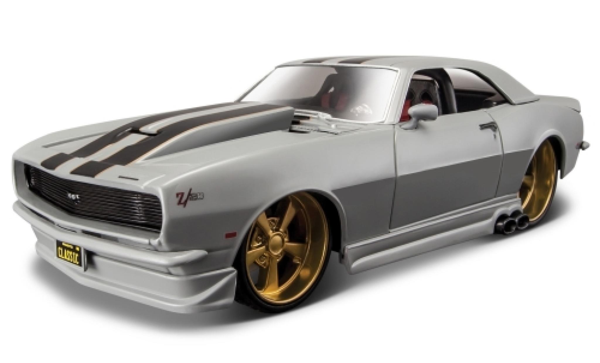 Chevrolet Camaro 1/24 Maisto Z/28 grijs/zwart 1968 modelauto