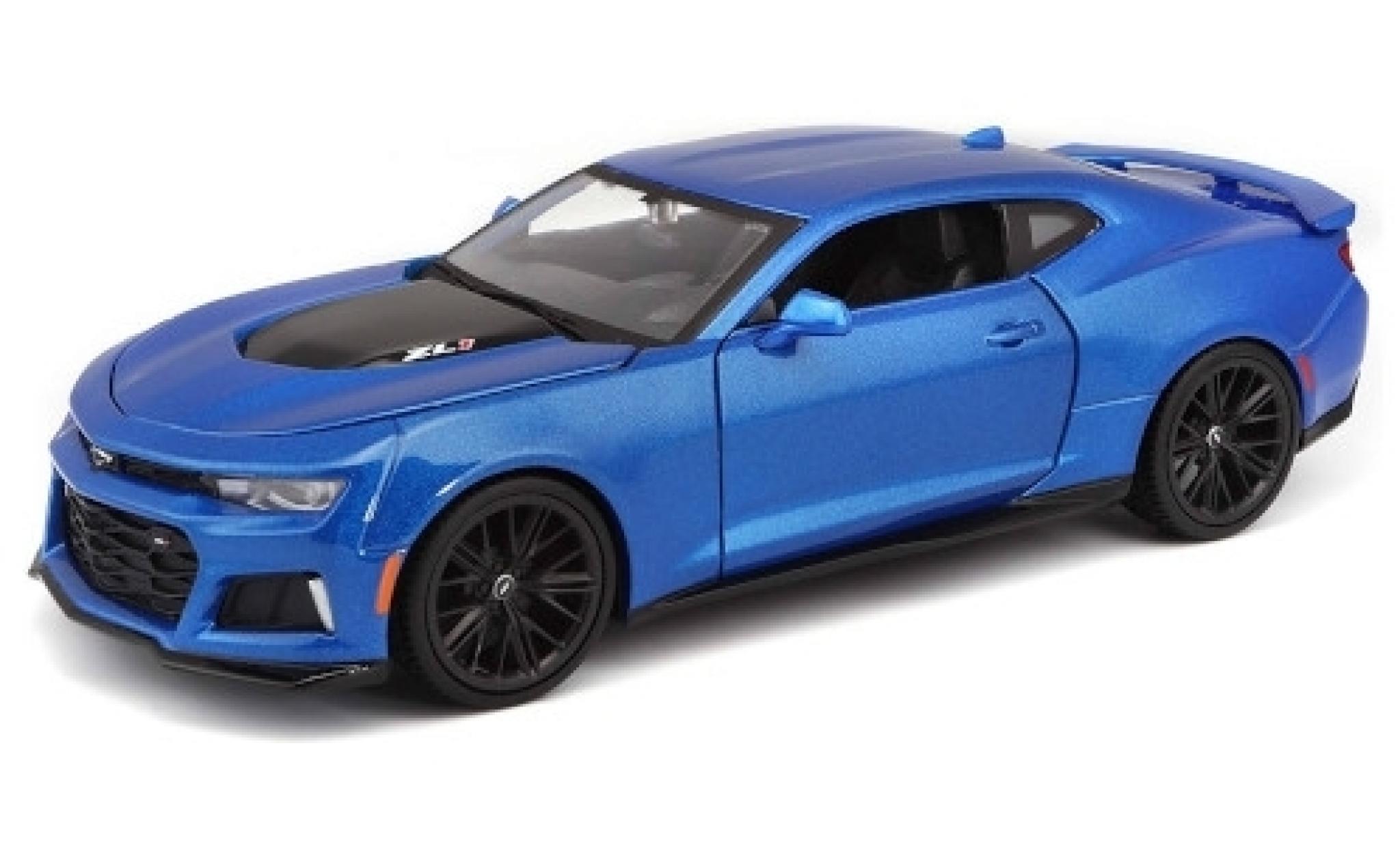 Chevrolet Camaro 1/24 Maisto ZL1 metallic blauw 2017 modelauto