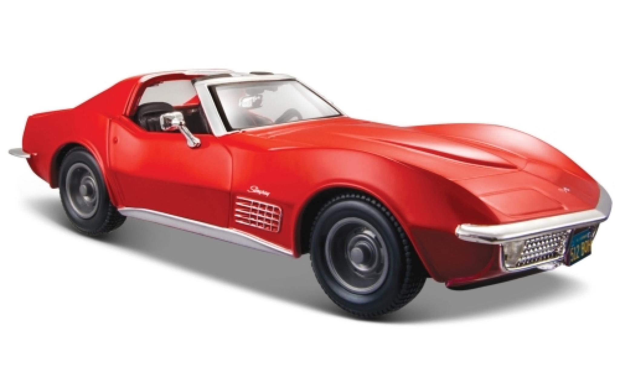 Chevrolet Corvette 1/24 Maisto rood 1970 modelauto