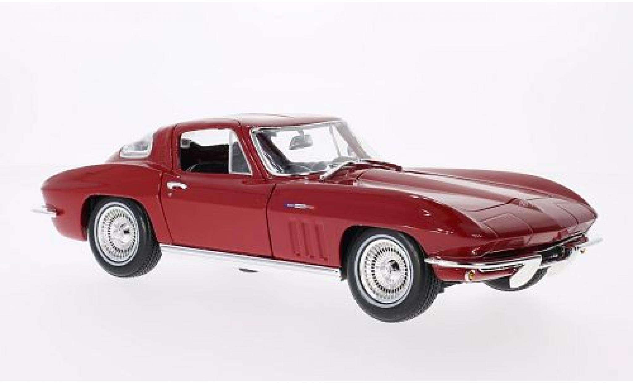 Chevrolet Corvette 1/18 Maisto Stingray rood 1965 modelauto