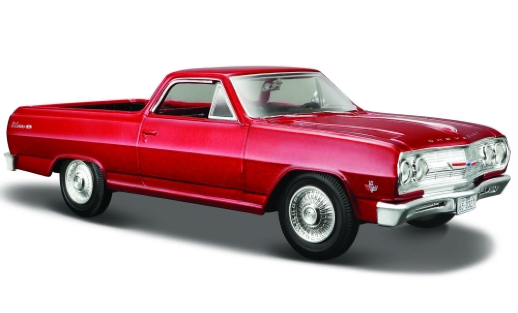 Chevrolet El Camino 1/24 Maisto metallic rood 1965 1:25 modelauto