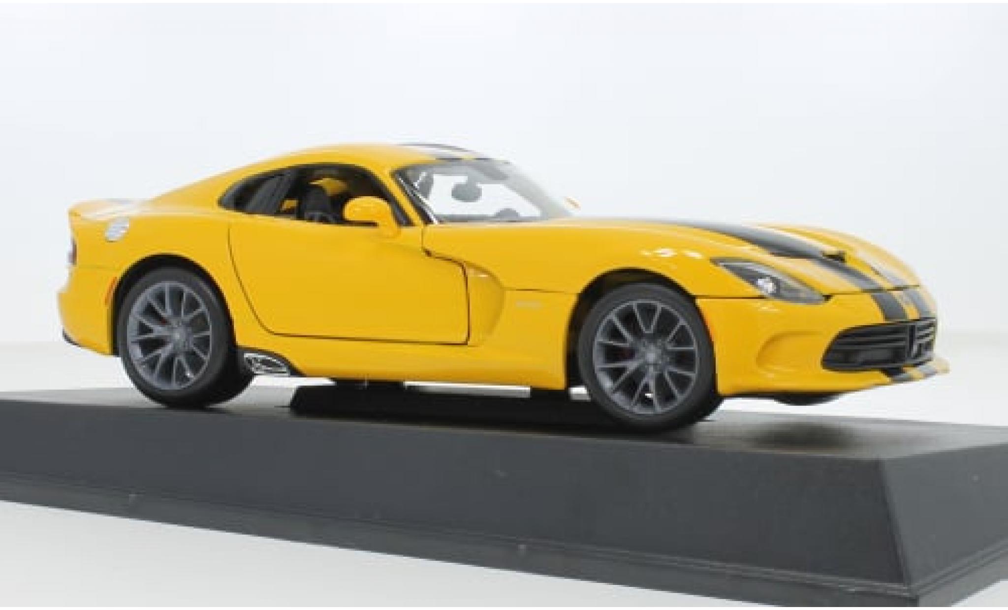 Dodge Viper 1/18 Maisto SRT GTS geel 2013 1:18 modelauto
