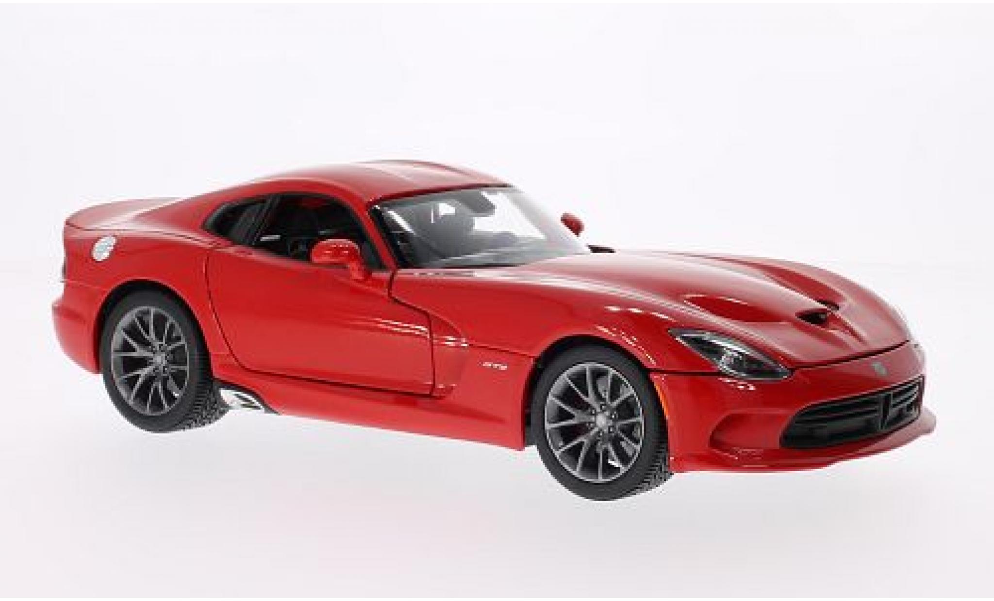 Dodge Viper 1/18 Maisto SRT GTS rood 2013 modelauto