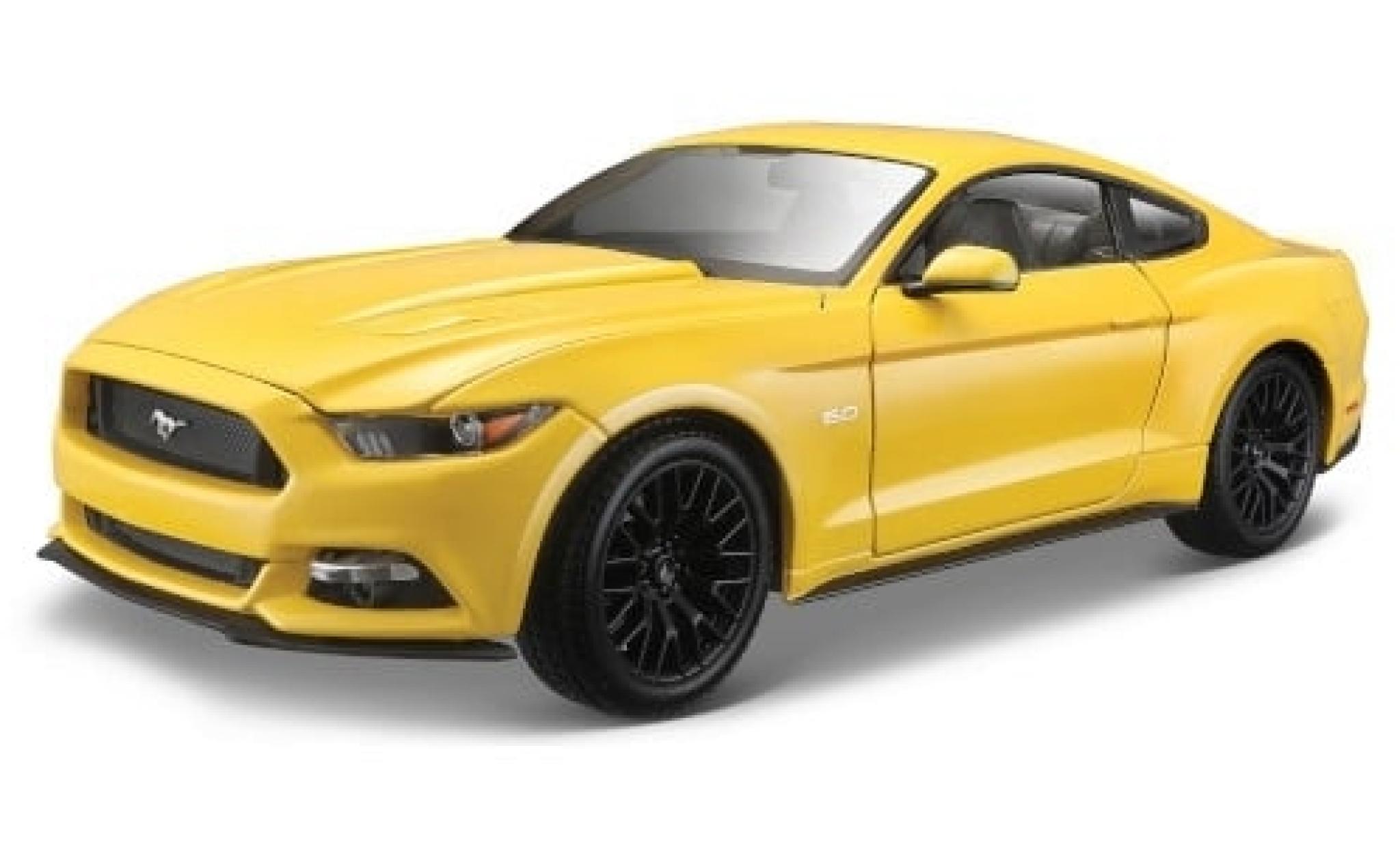 Ford Mustang 1/18 Maisto GT geel 2015 1:18 modelauto