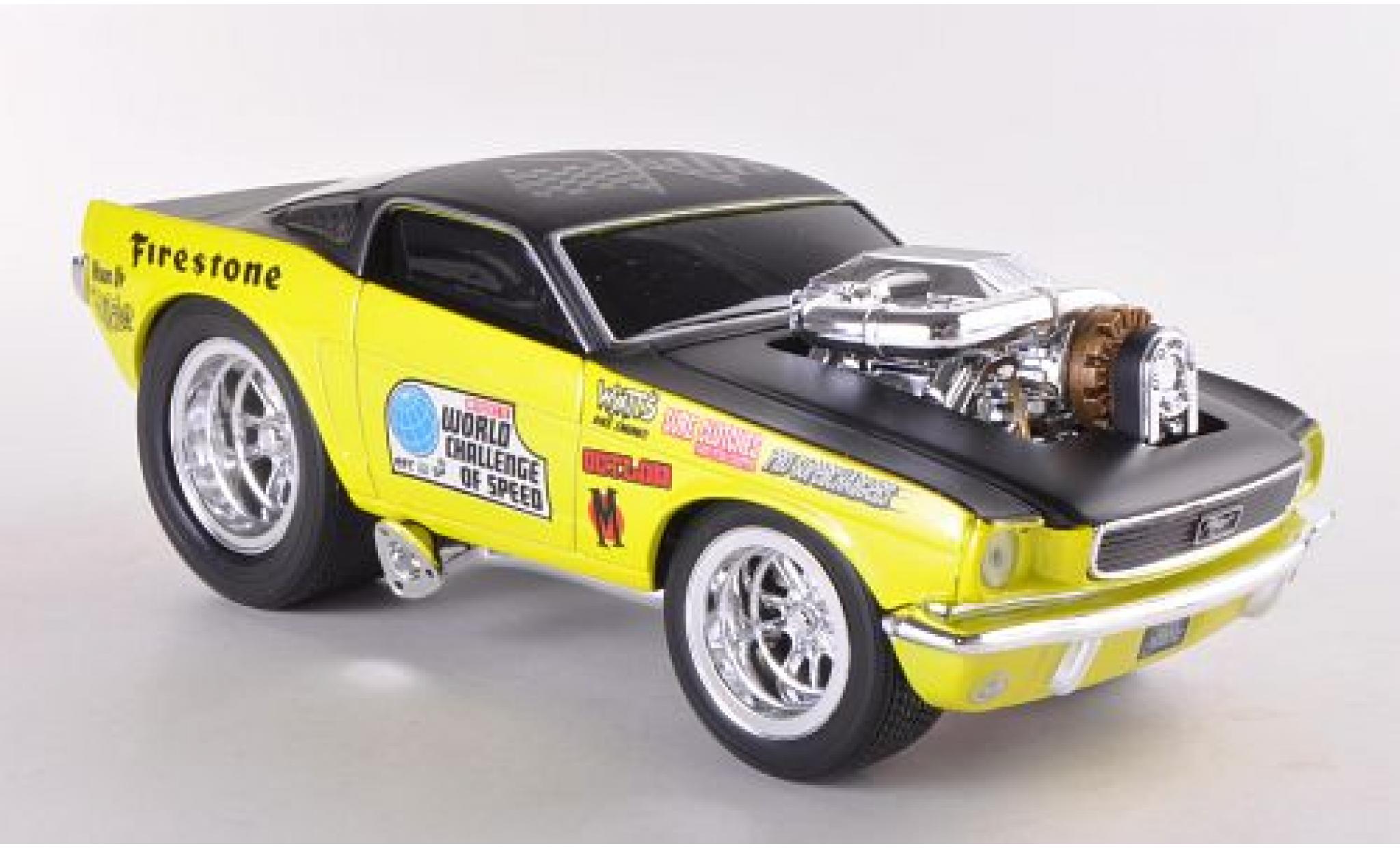 Ford Mustang 1/24 Maisto GT geel/zwart 1966 modelauto