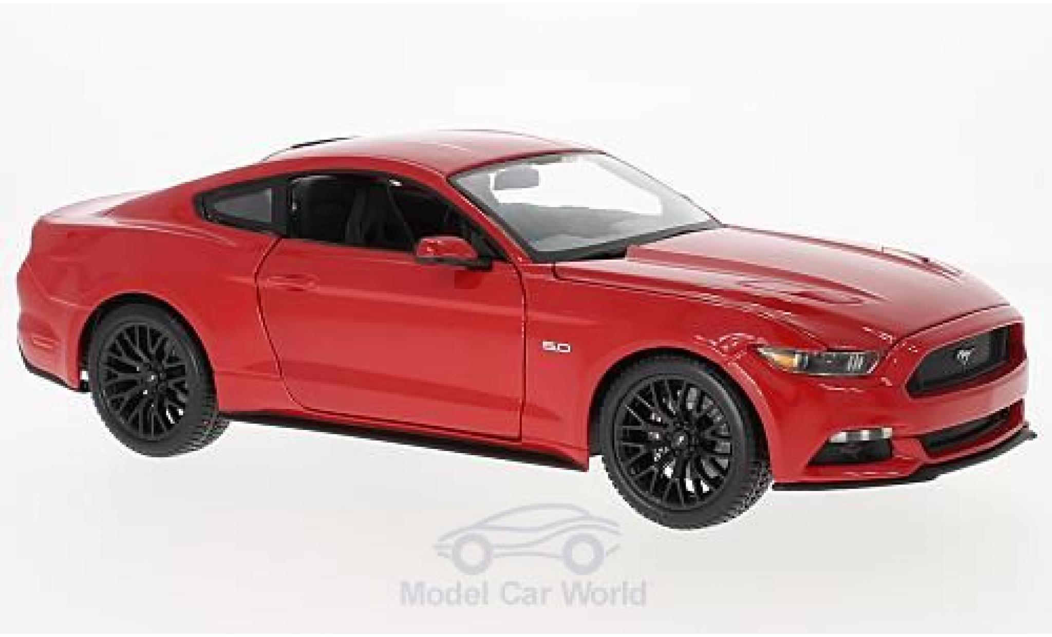 Ford Mustang 1/18 Maisto rood 2015 modelauto