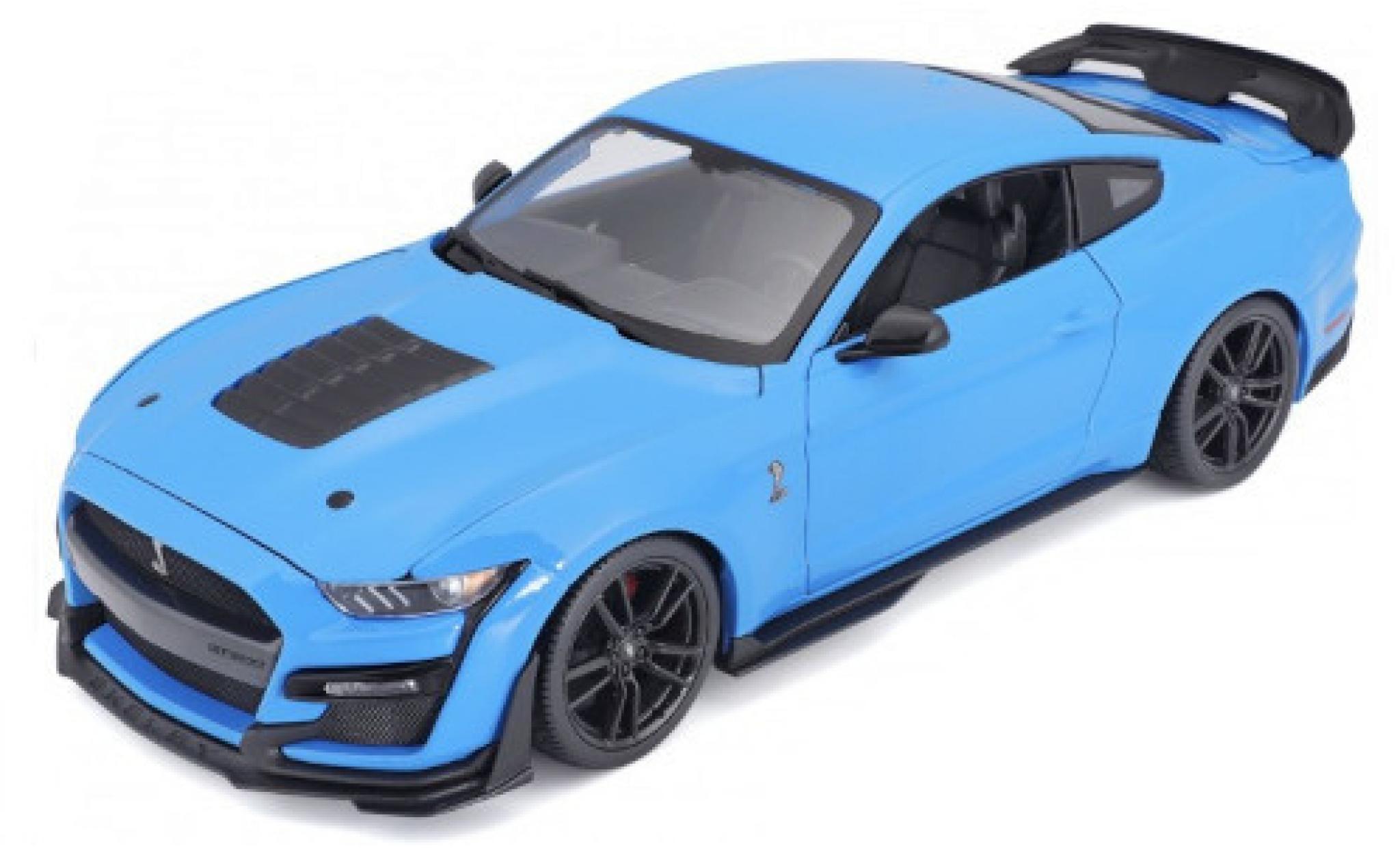 Ford Mustang 1/18 Maisto Shelby GT500 blauw 2020 modelauto