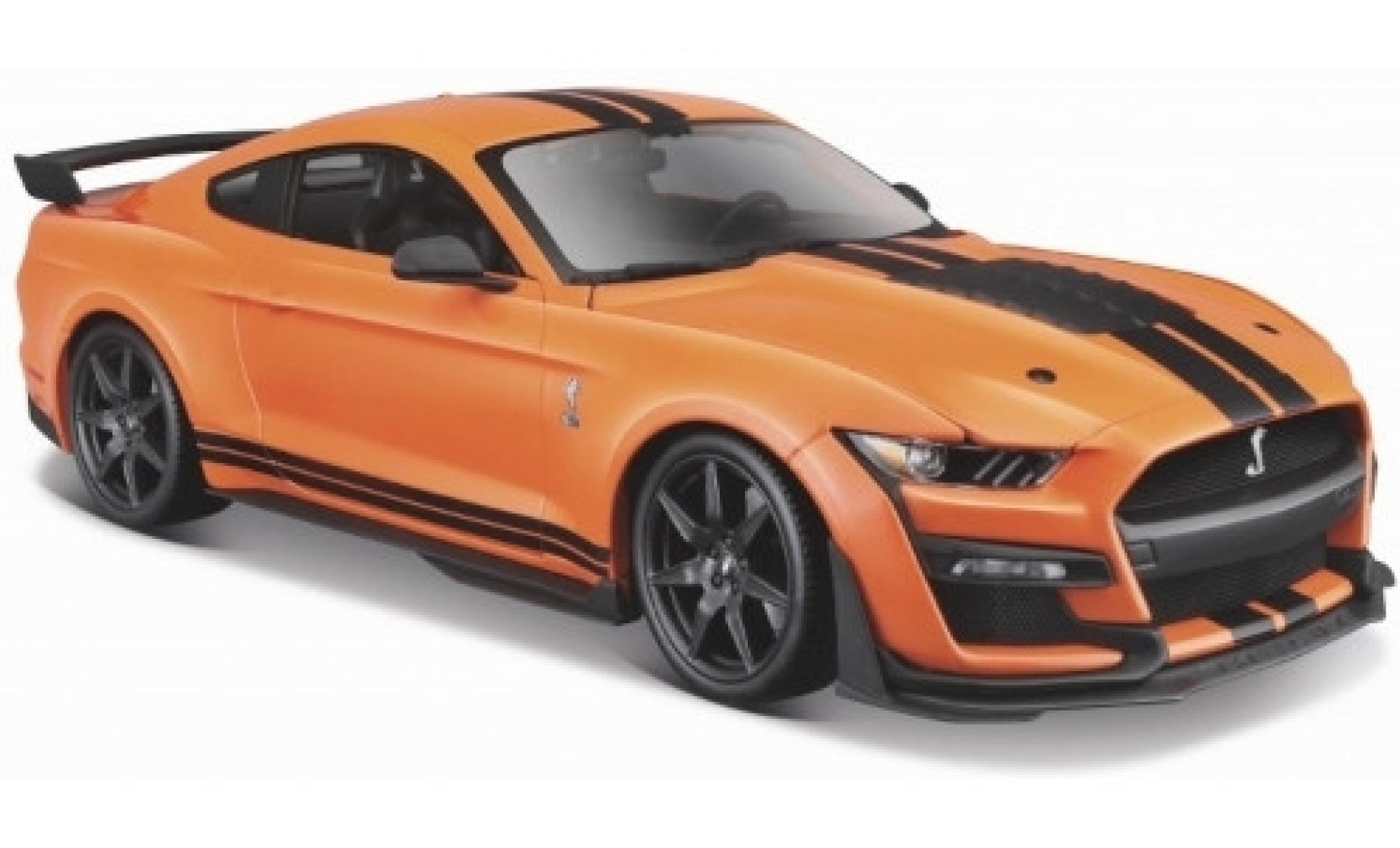 Ford Mustang 1/24 Maisto Shelby GT500 oranje/zwart 2020 modelauto