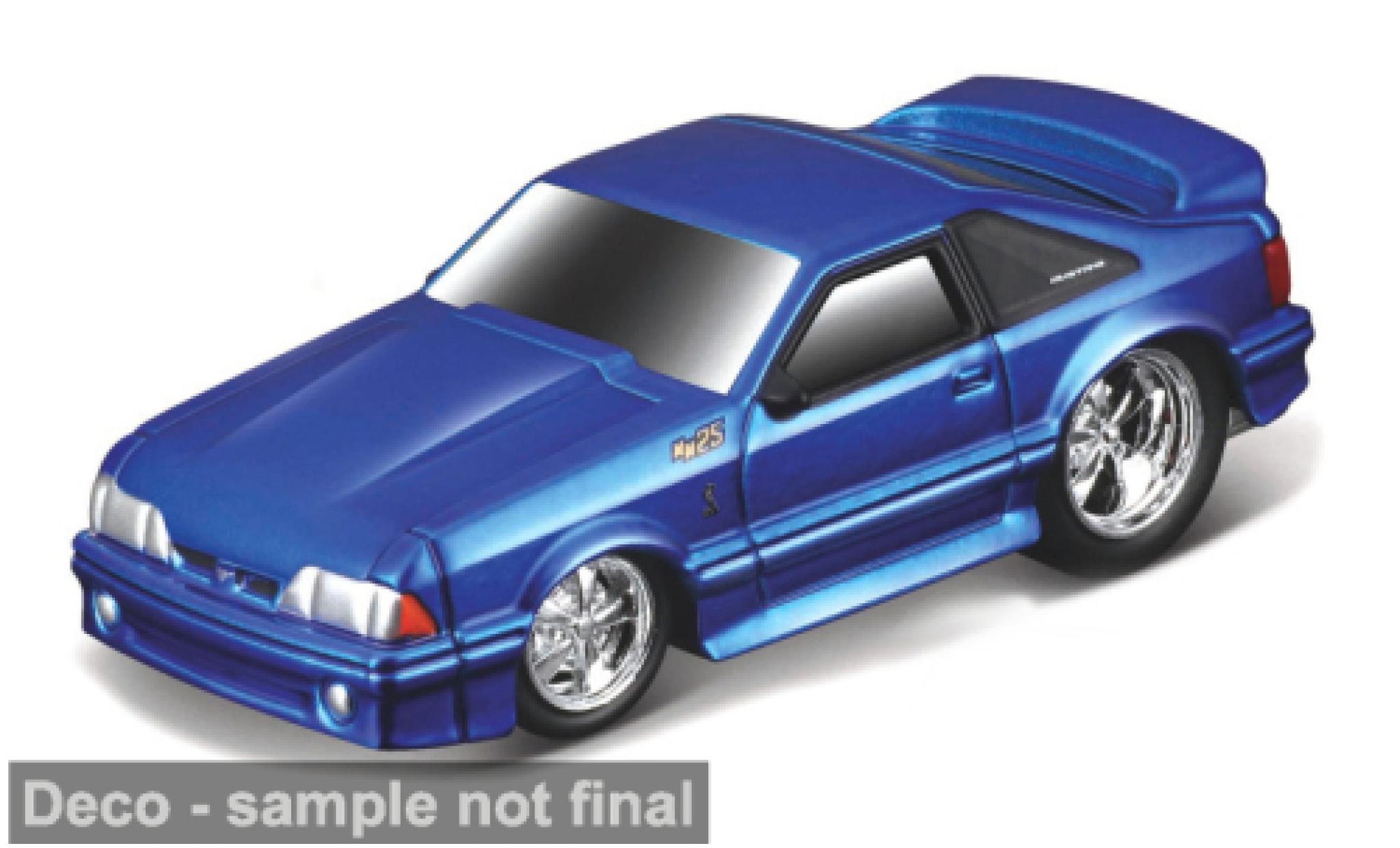 Ford Mustang 1/64 Maisto SVT Cobra blauw 1993 1:64 modelauto