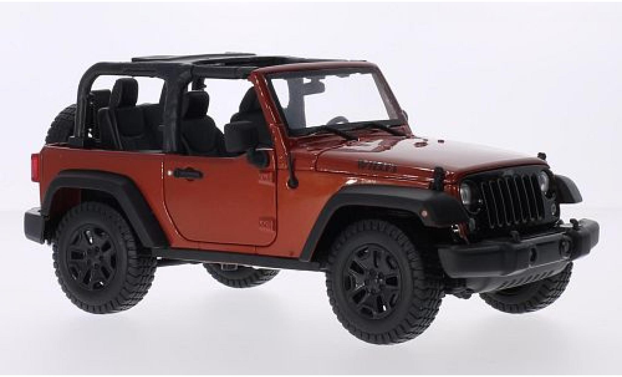 Jeep Wrangler 1/18 Maisto metallic bronze 2014 modelauto