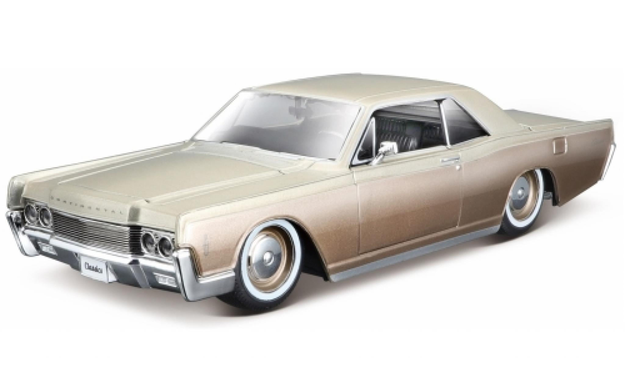 Lincoln Continental 1/24 Maisto metallic beige 1966 1:27 modelauto