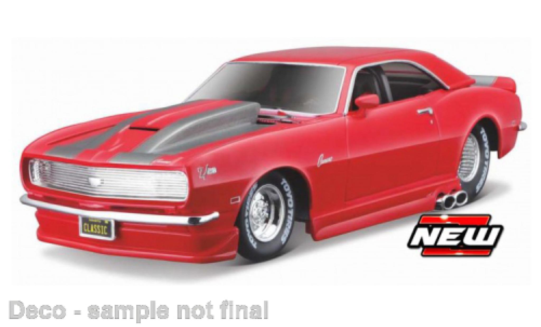 Chevrolet Camaro 1/24 Maisto Z28 rood/grijs Harley-Davidson 1968 modelauto