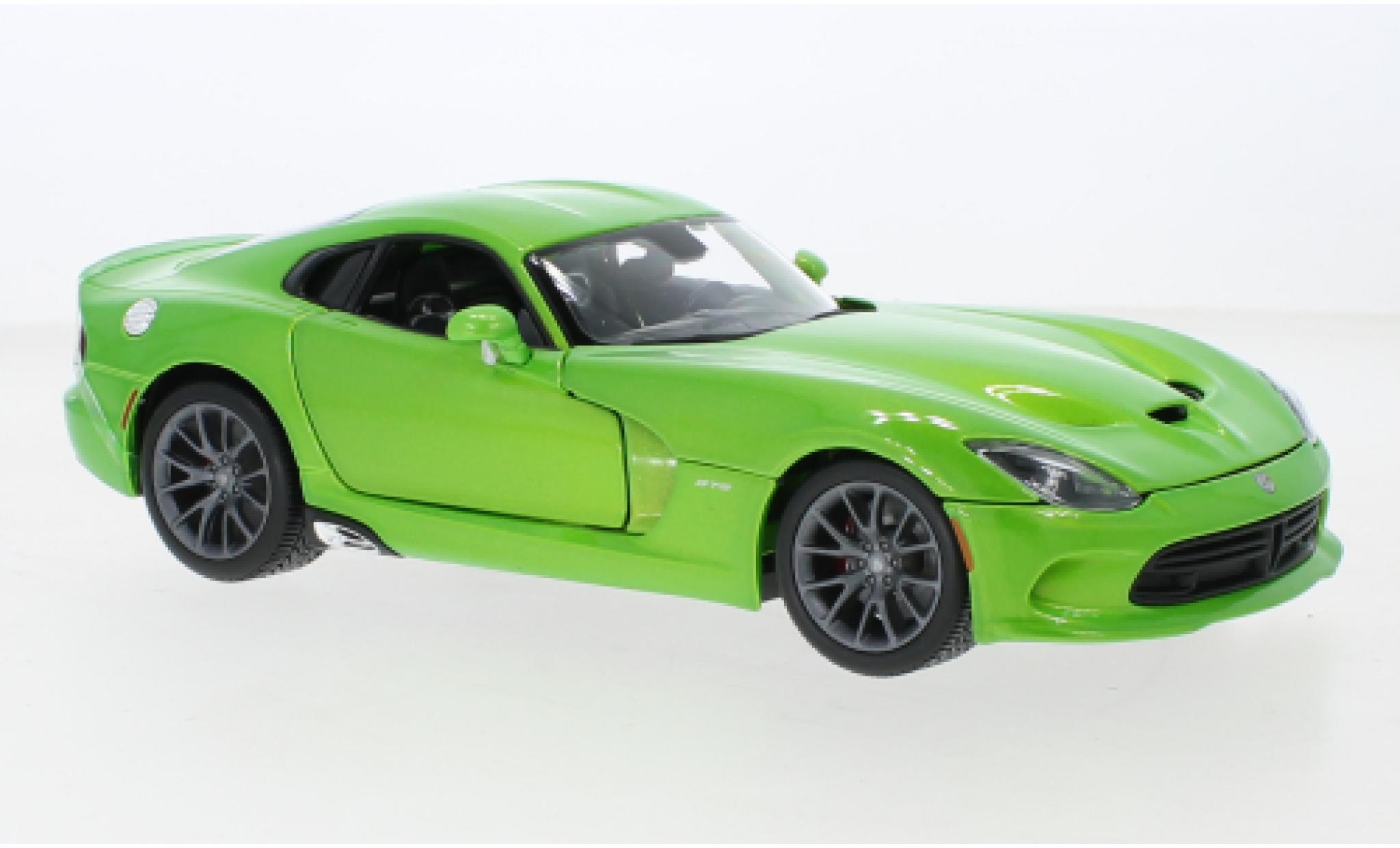 Dodge Viper 1/18 Maisto SRT GTS metallic groen 2013 modelauto