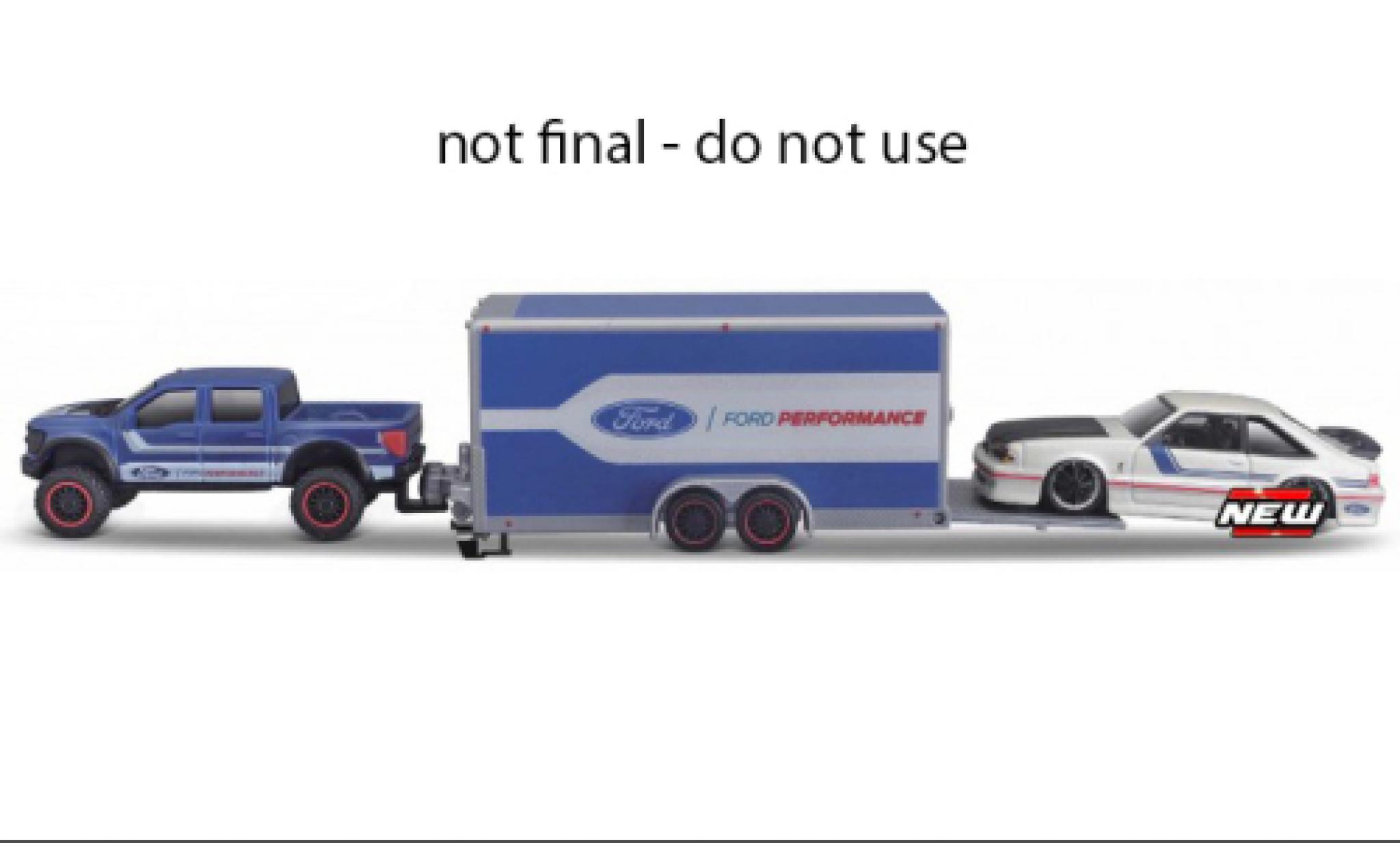 Ford F-1 1/64 Maisto 50 SVT Raptor blauw/wit modelauto