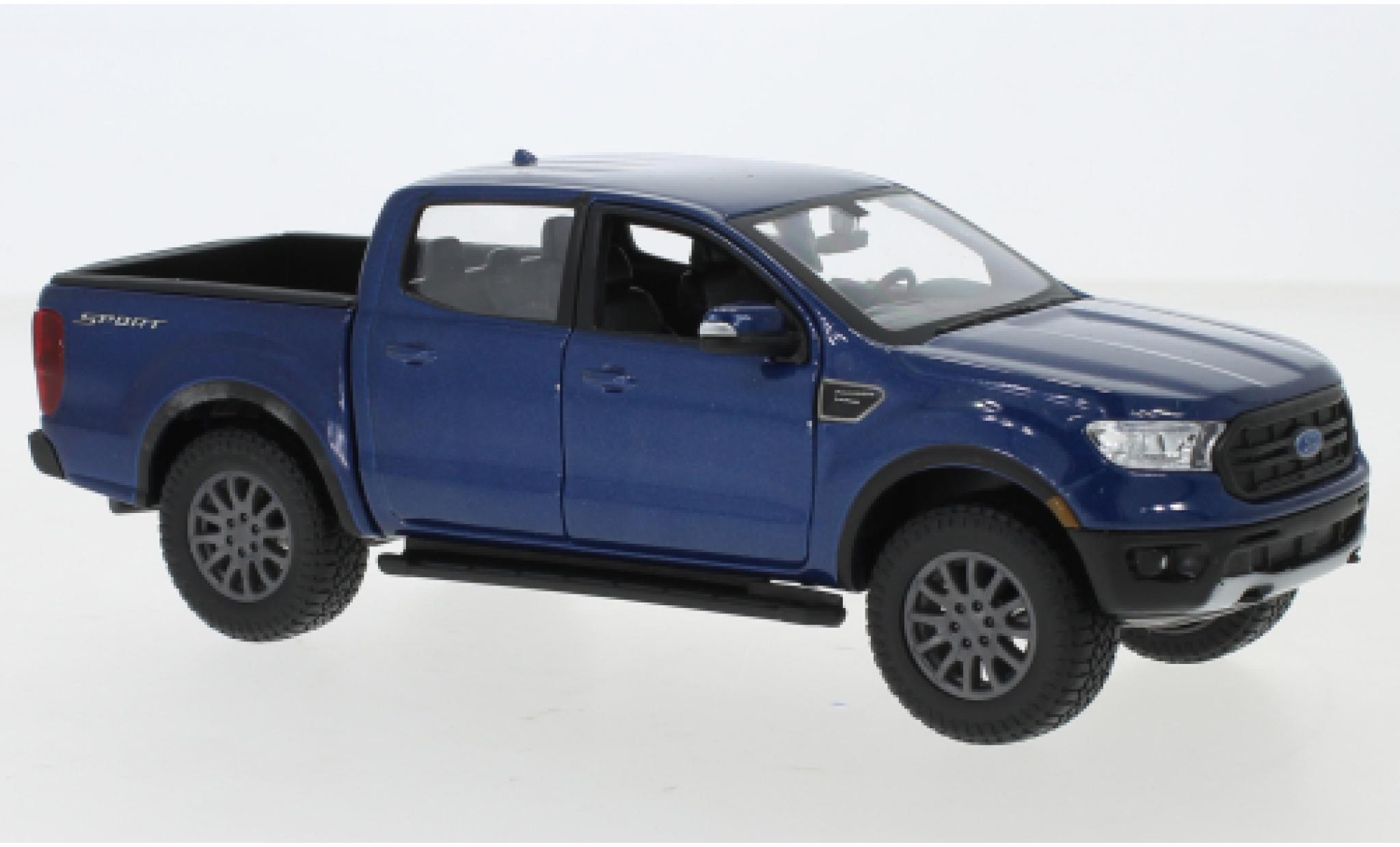 Ford Ranger 1/24 Maisto metallic blauw 2019 modelauto