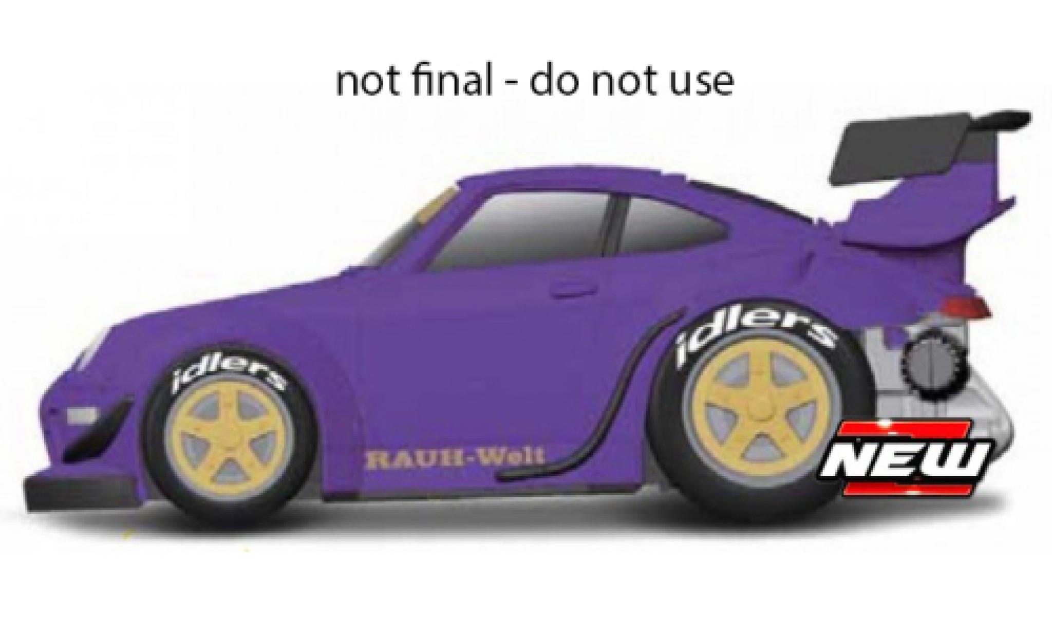 Porsche 993 RWB 1/64 Maisto 911  paarsee modelauto