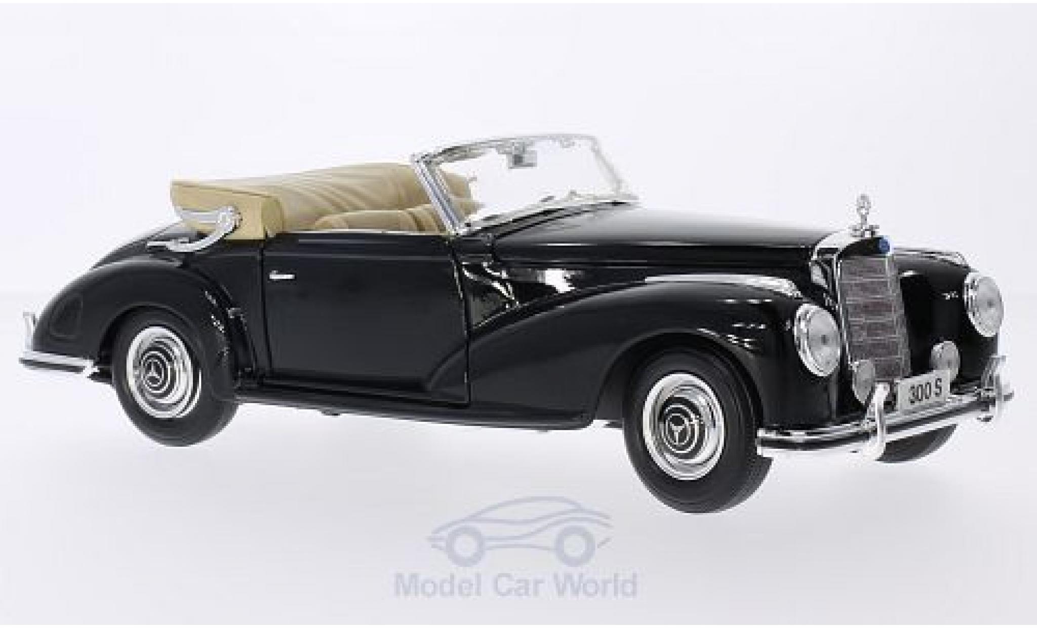 Mercedes 300 S 1/18 Maisto S zwart 1955 modelauto