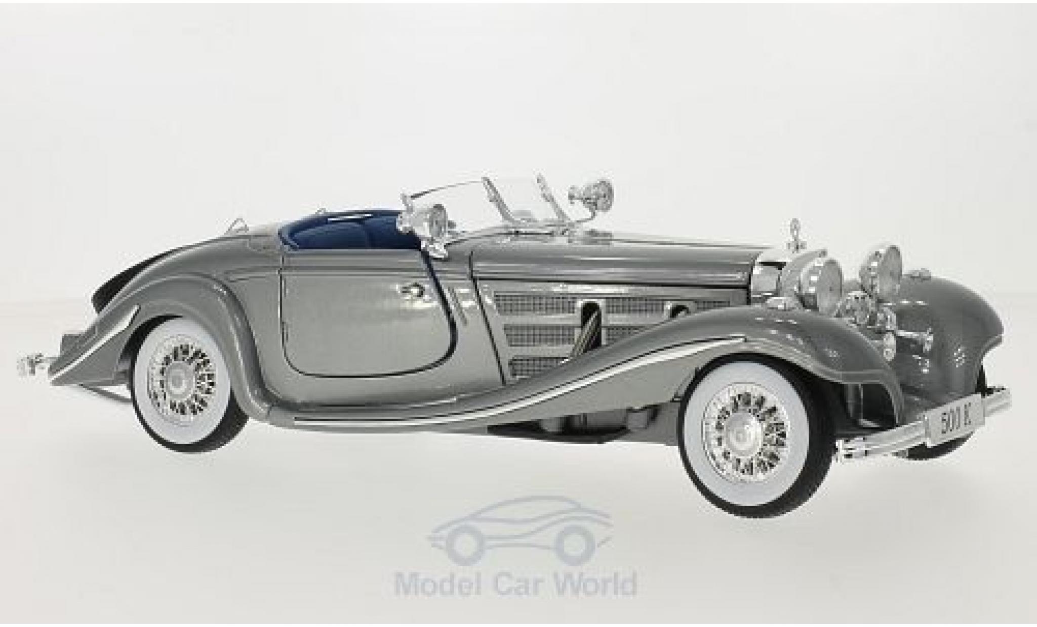 Mercedes 500 1/18 Maisto K grijs 1936 modelauto